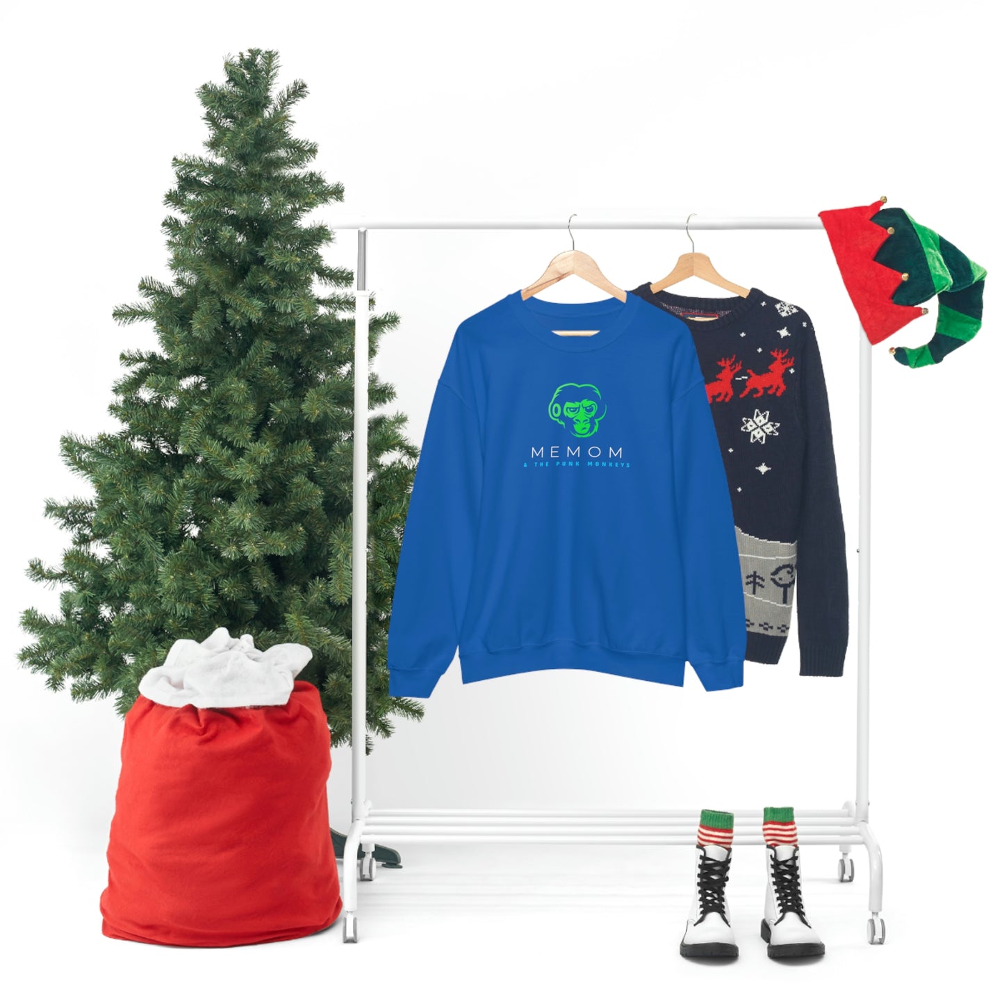Memom and the Punk Monkeys Unisex Heavy Blend™ Crewneck Sweatshirt