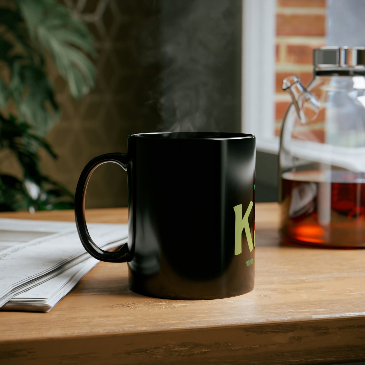 Kale 11oz Black Mug