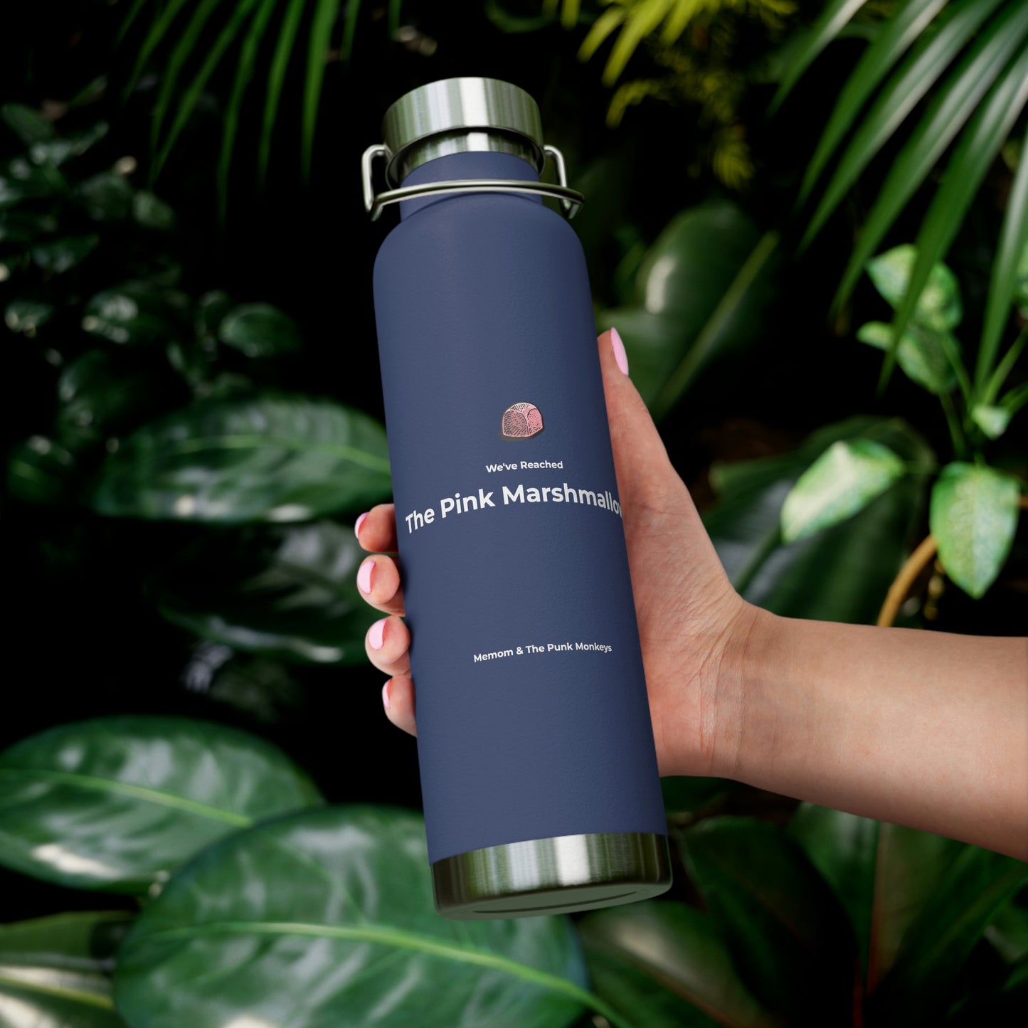 We've Reached the Pink Marshmallow Copper Vacuum Insulated Bottle, 22oz