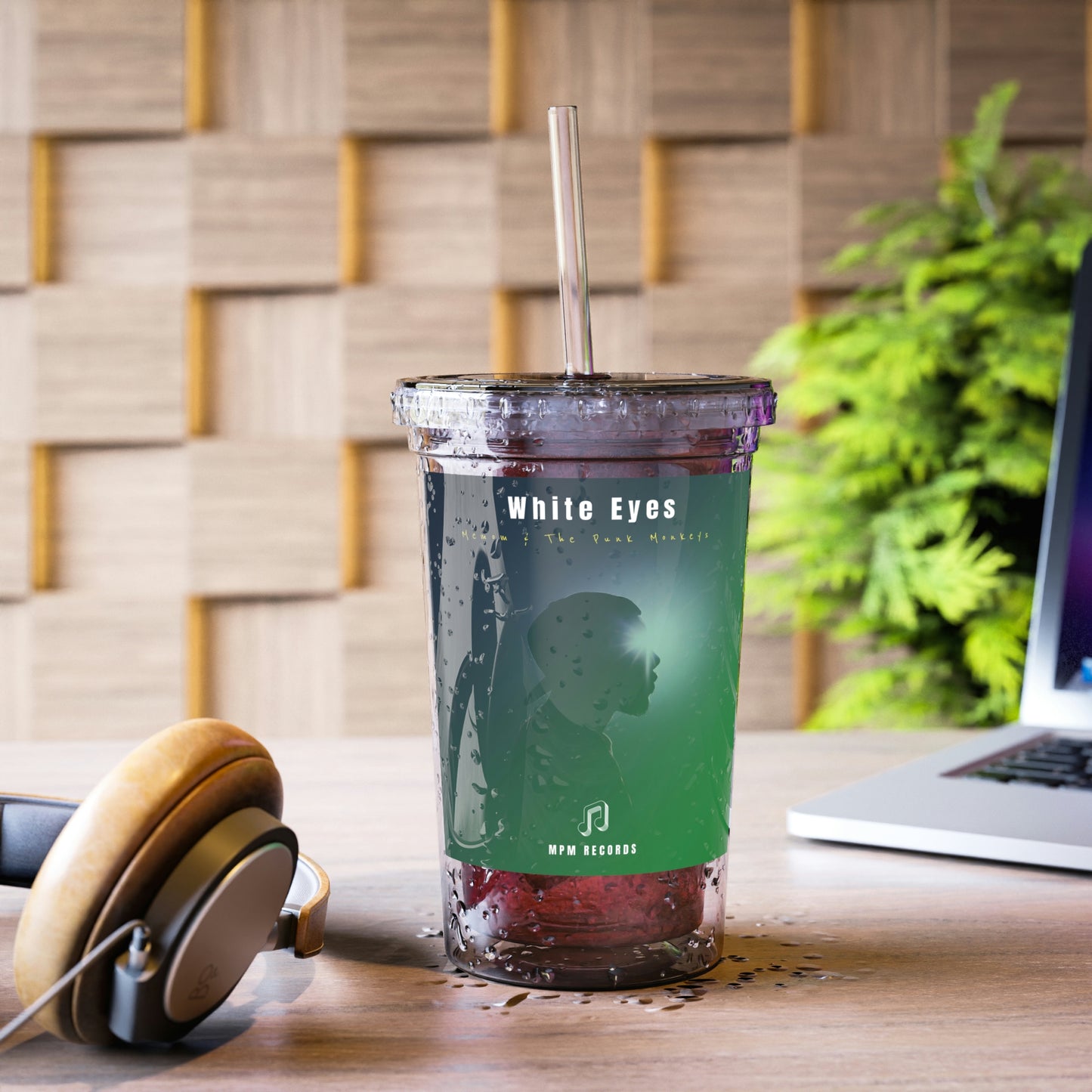 White Eyes Suave Acrylic Cup