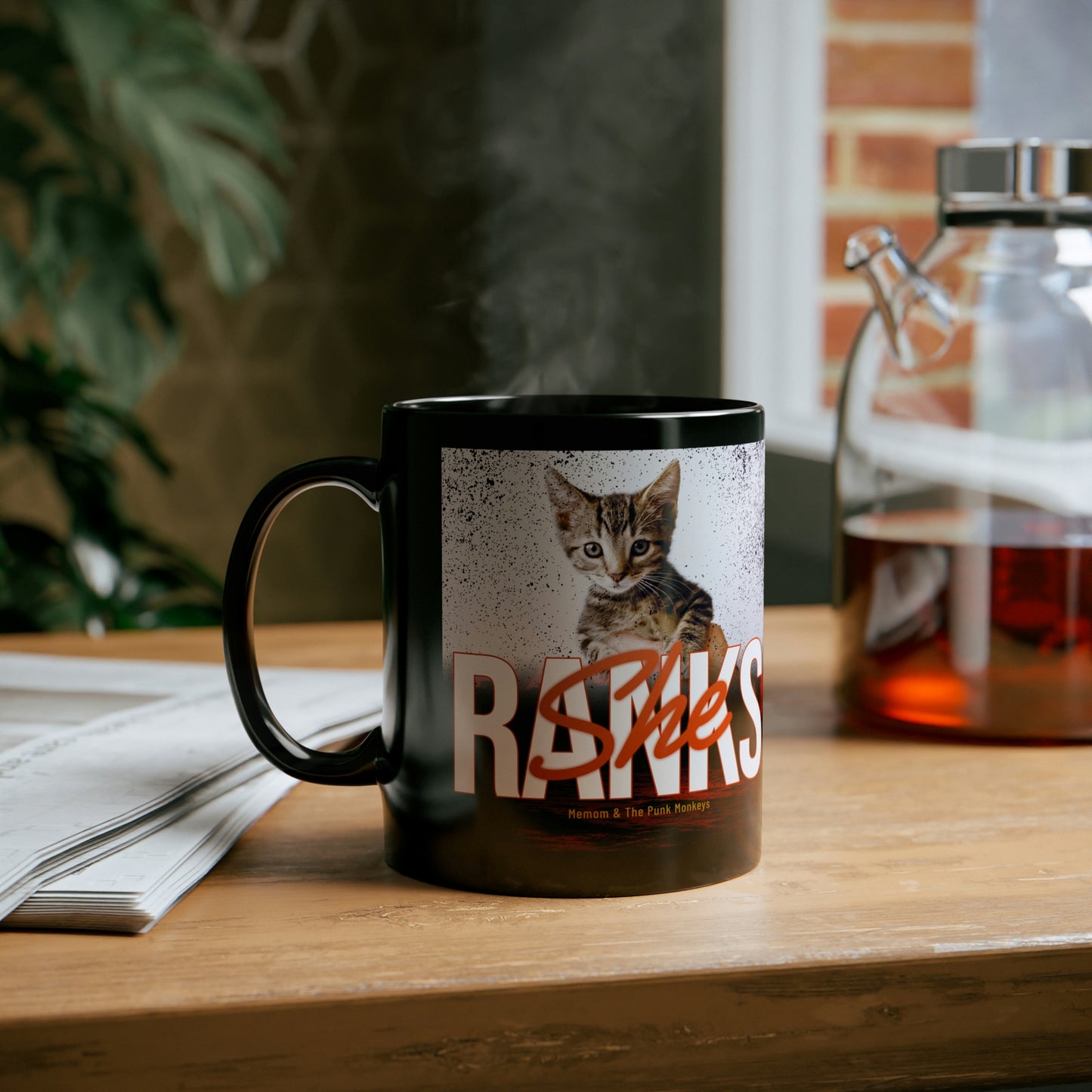 She Ranks 11oz Black Mug