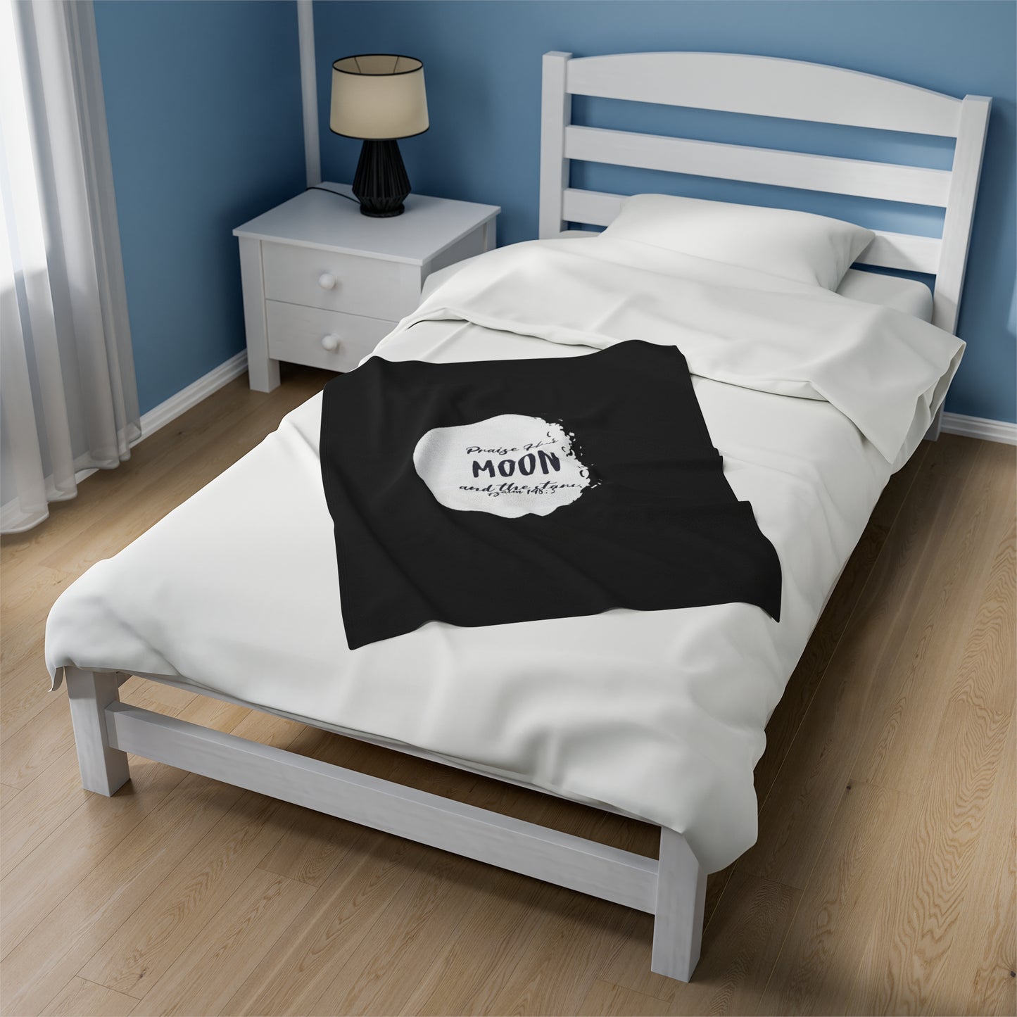 The Moon Velveteen Plush Blanket