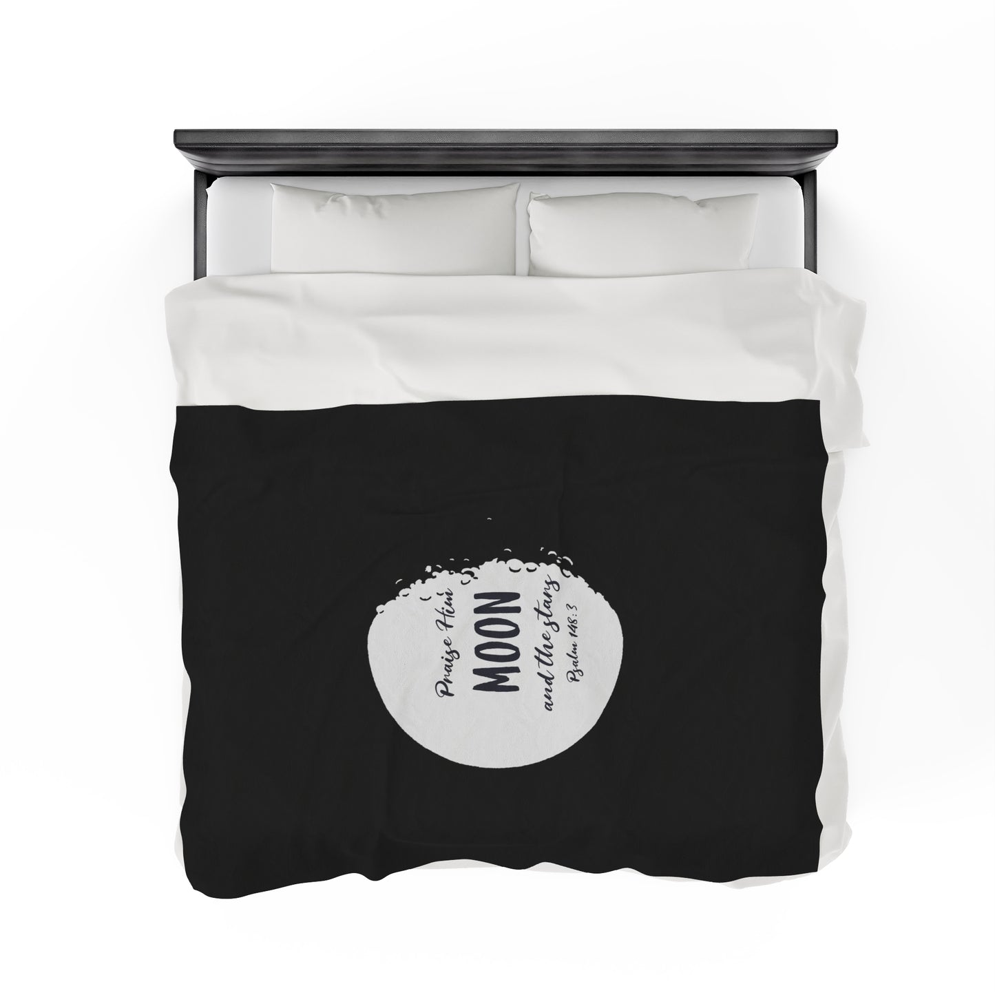 The Moon Velveteen Plush Blanket