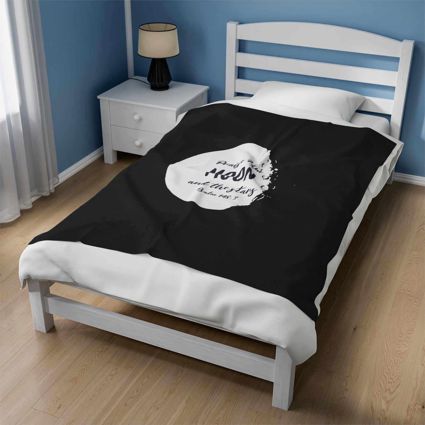 The Moon Velveteen Plush Blanket