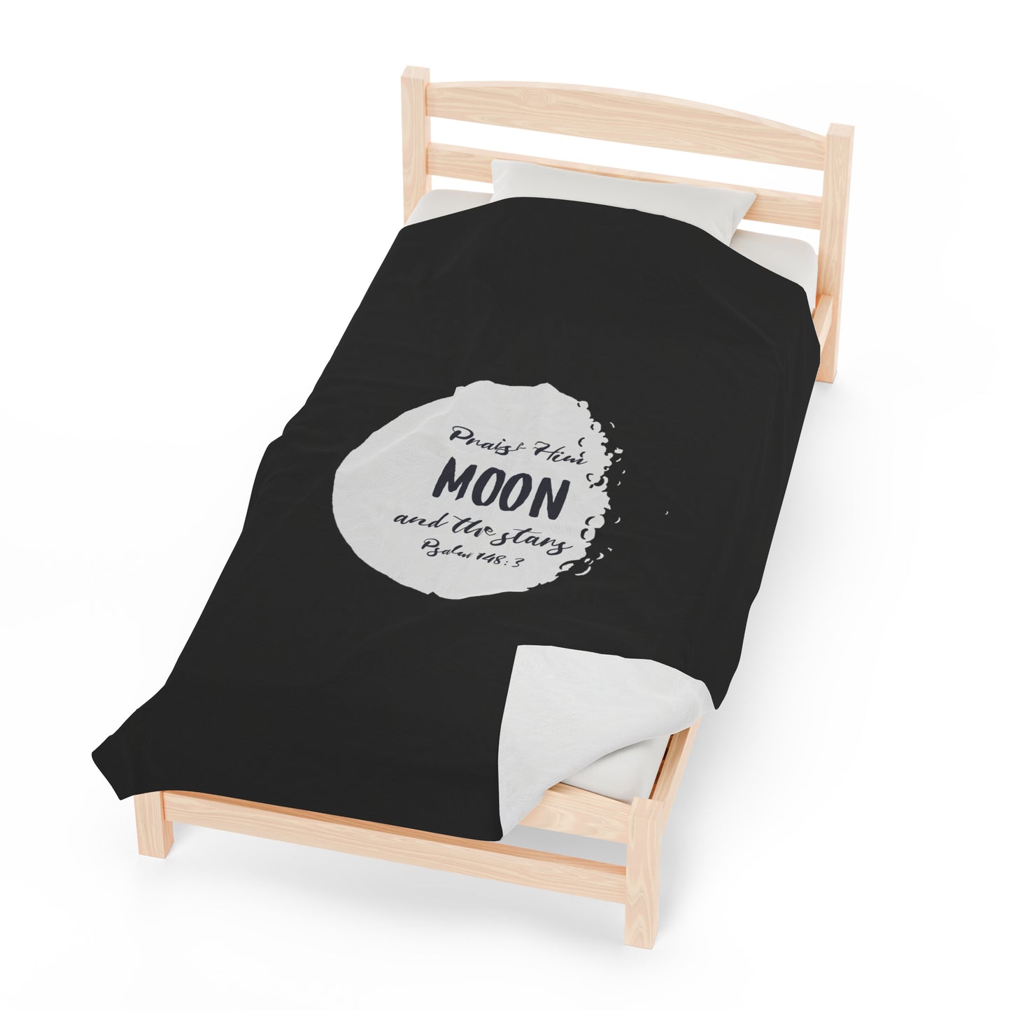 The Moon Velveteen Plush Blanket