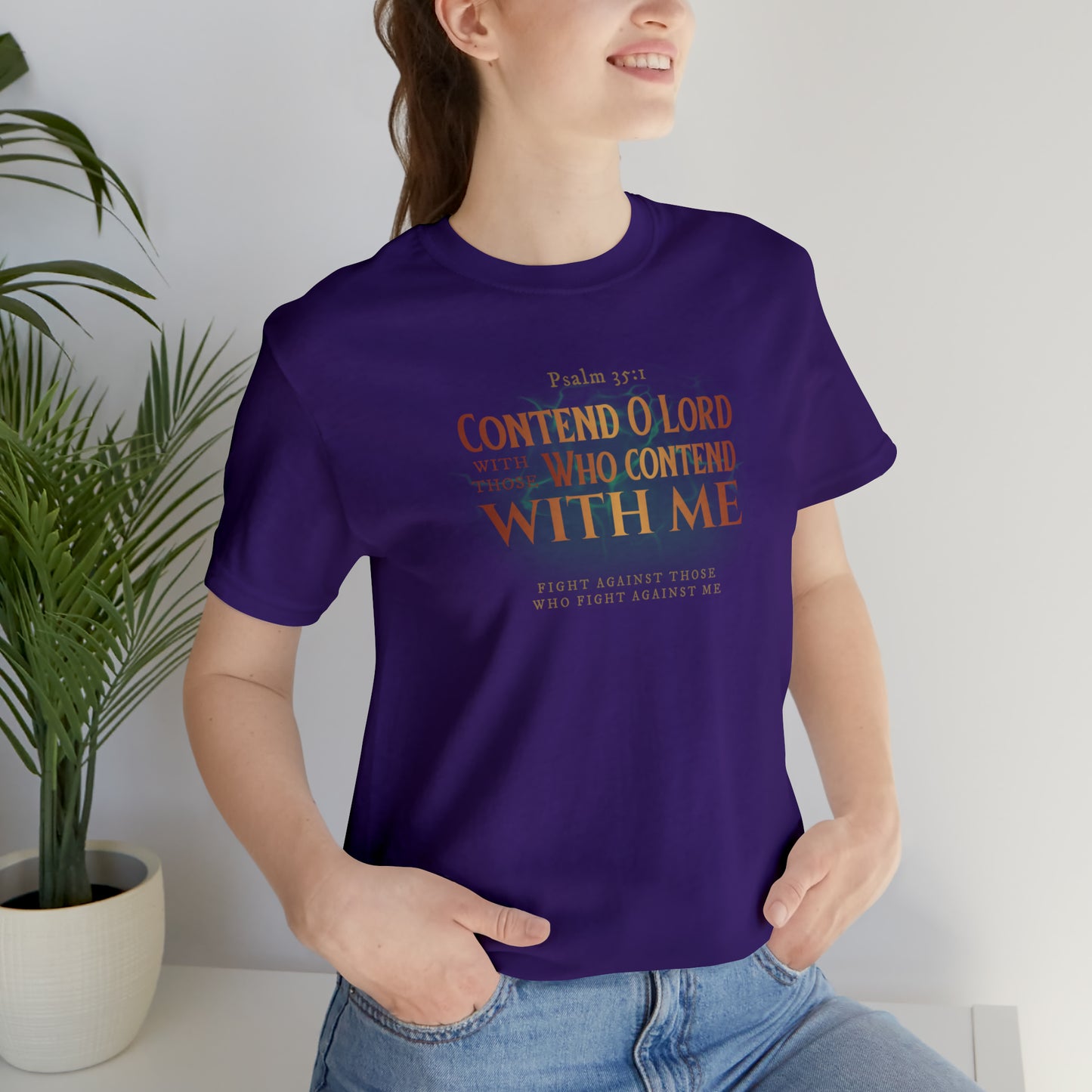Contend O Lord Unisex Jersey Short Sleeve Tee