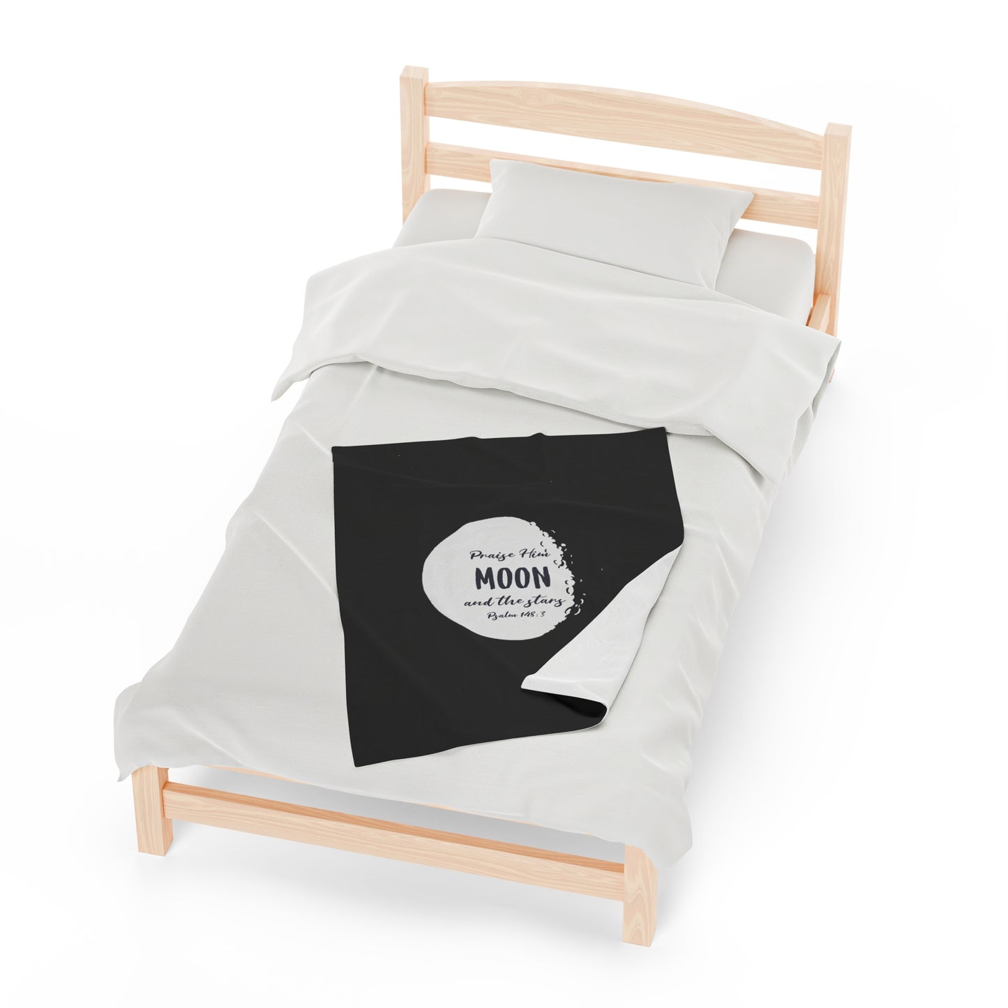 The Moon Velveteen Plush Blanket