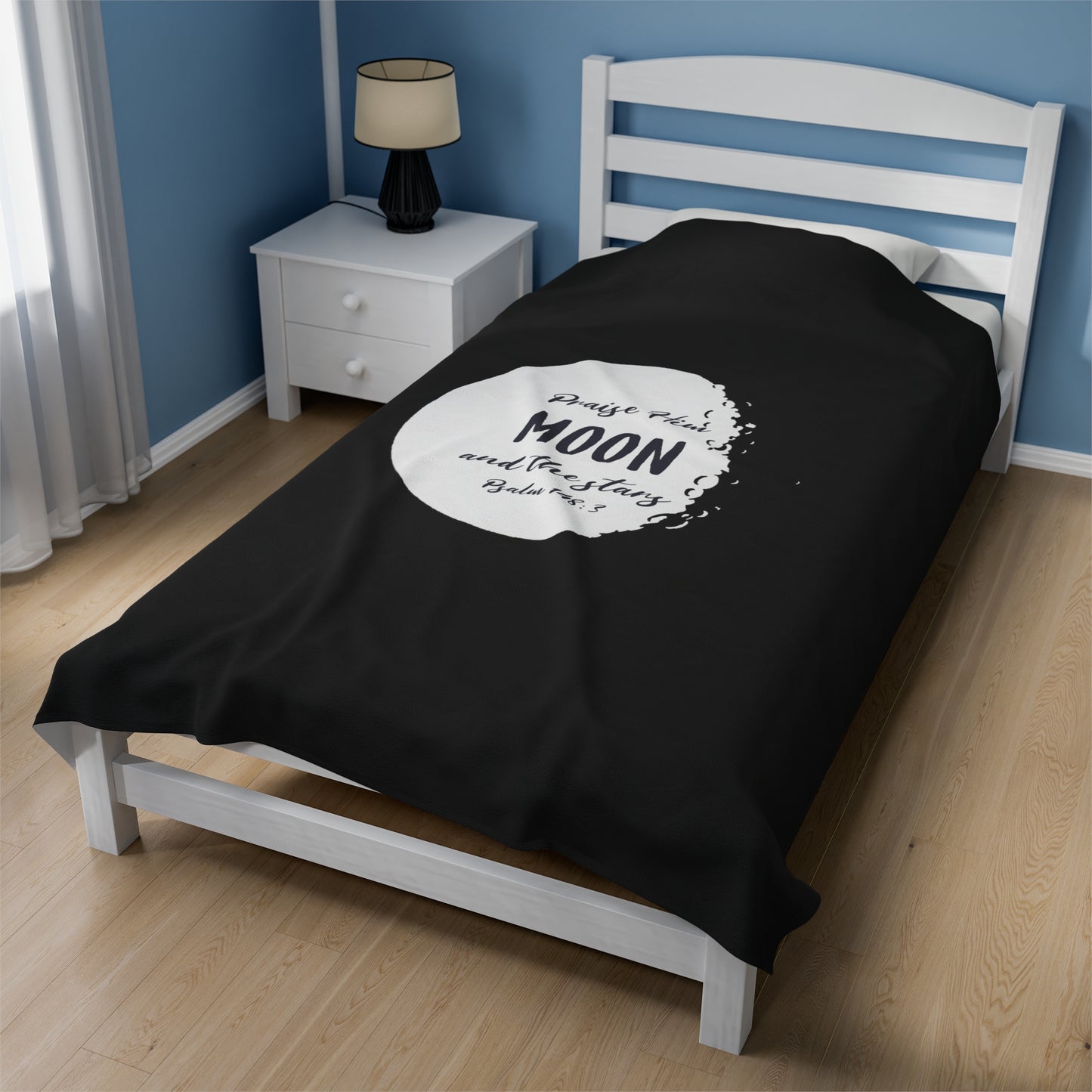 The Moon Velveteen Plush Blanket