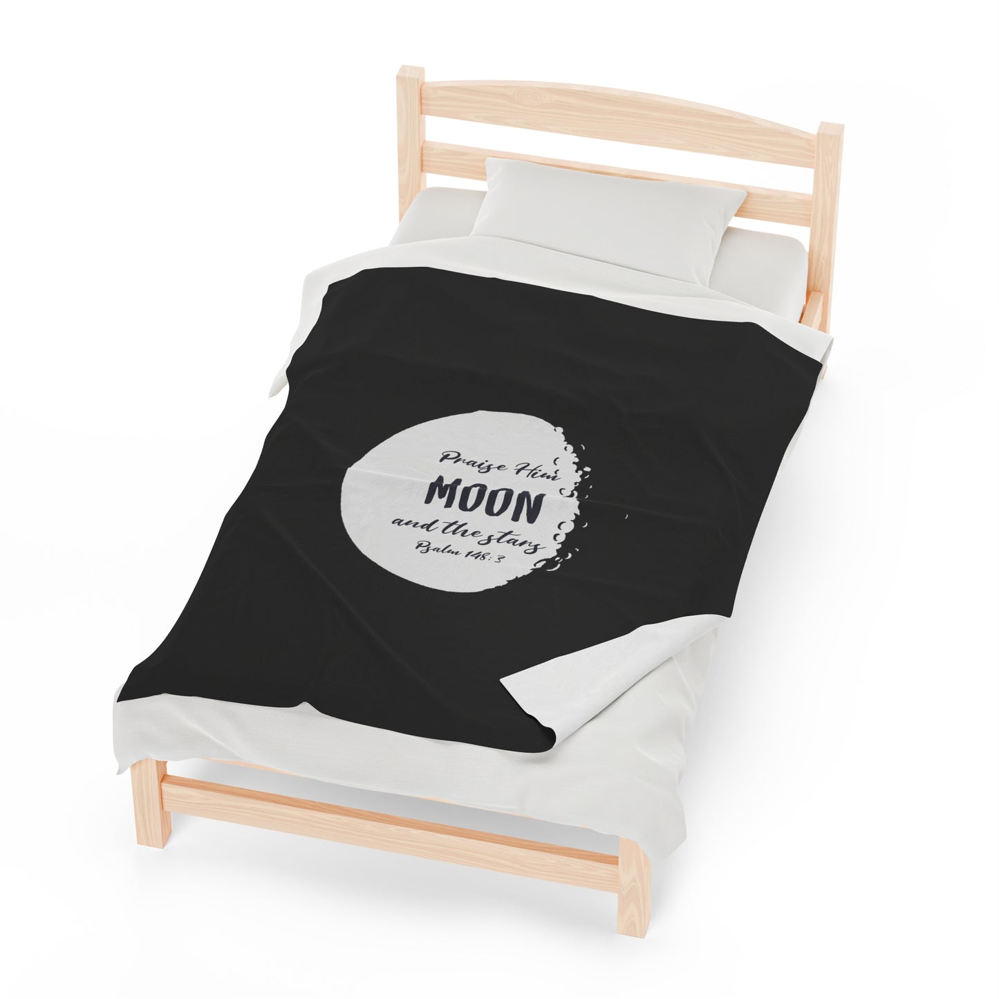 The Moon Velveteen Plush Blanket