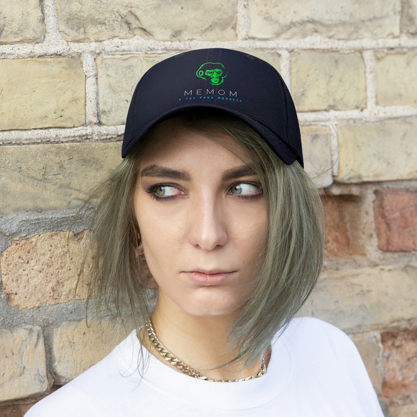 Memom & The Punk Monkeys Unisex Twill Hat