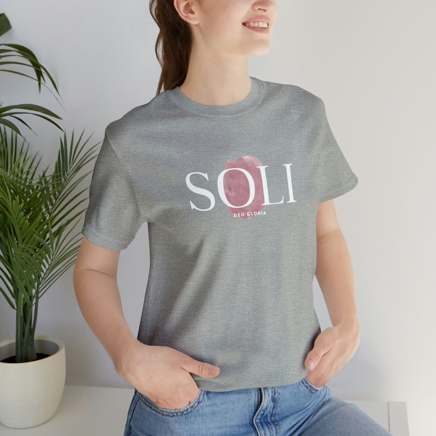 Soli Deo Gloria Paintbrush Unisex Jersey Short Sleeve Tee