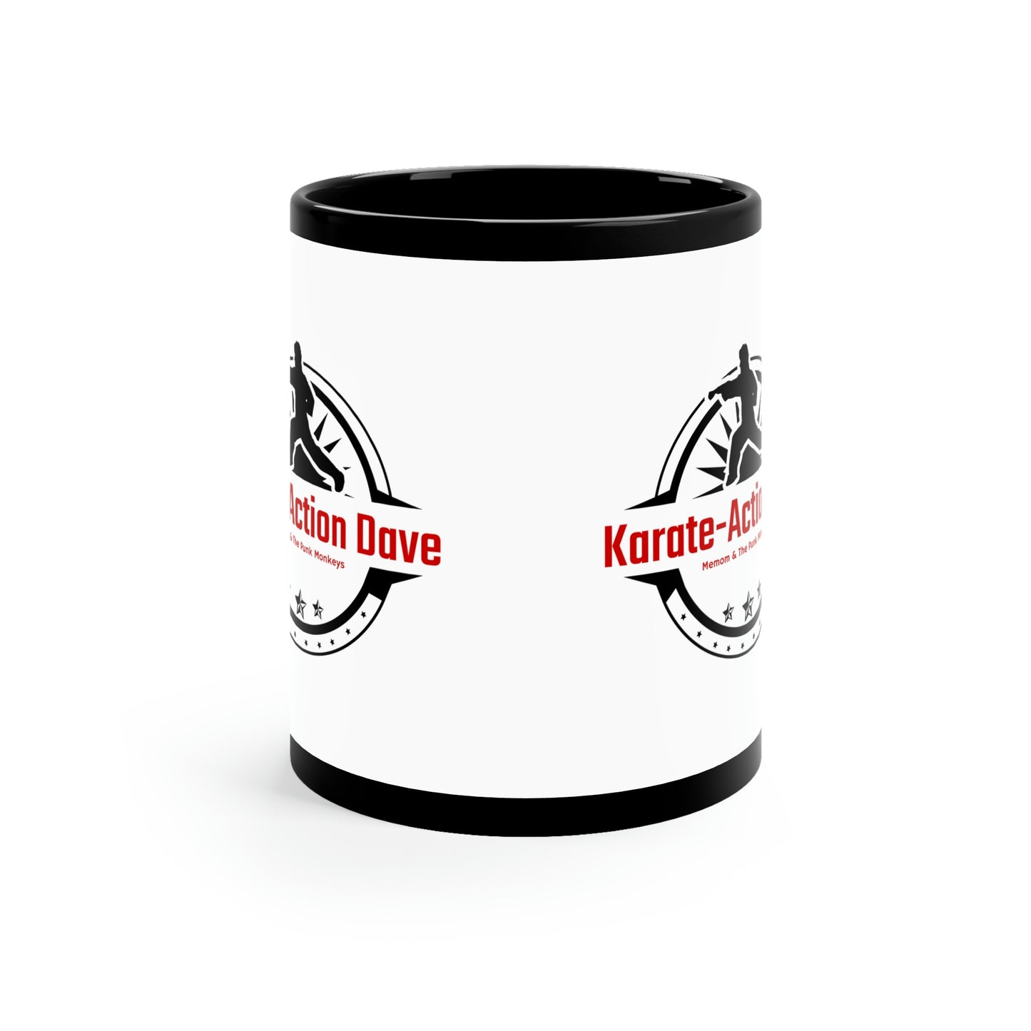 Karate Action Dave 11oz Black Mug