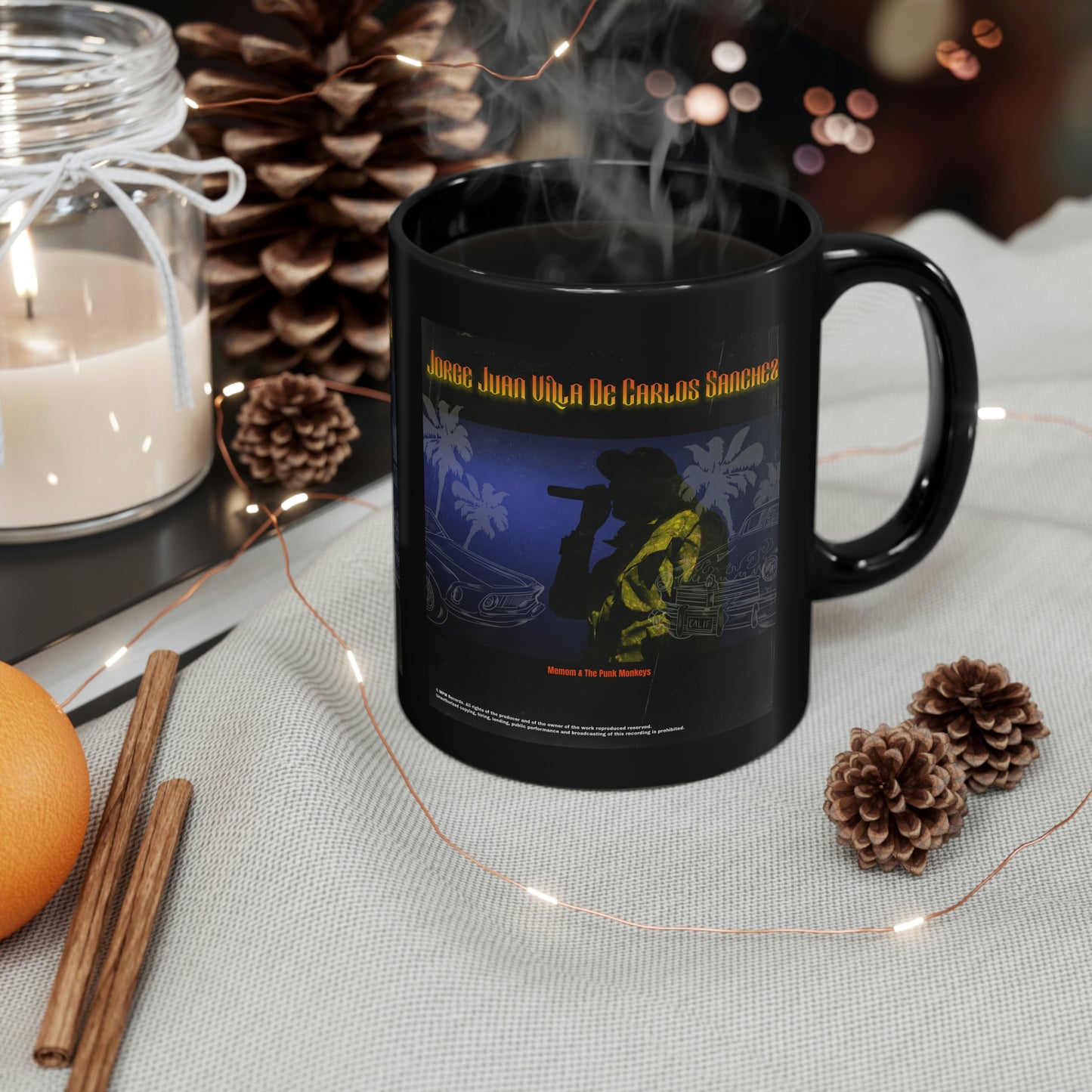 Jorge Juan Villa De Carlos Sanchez 11oz Black Mug