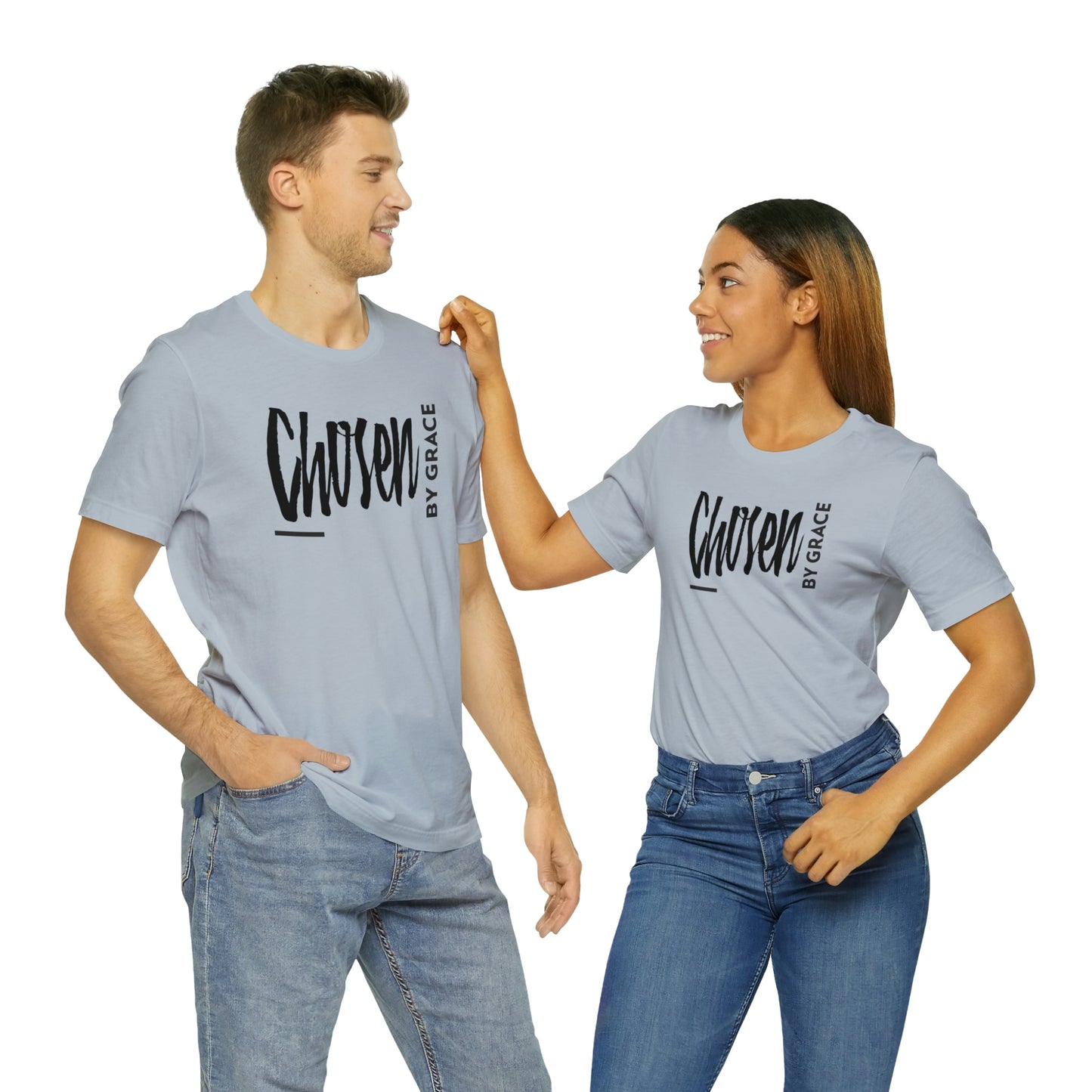 Chosen By Grace Sideways Unisex Jersey Short Sleeve Tee