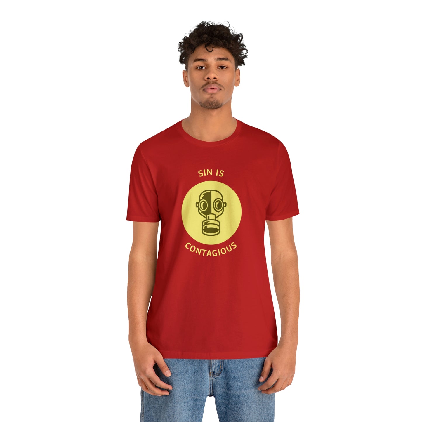 Sin is Contagious Unisex Jersey Short Sleeve Tee