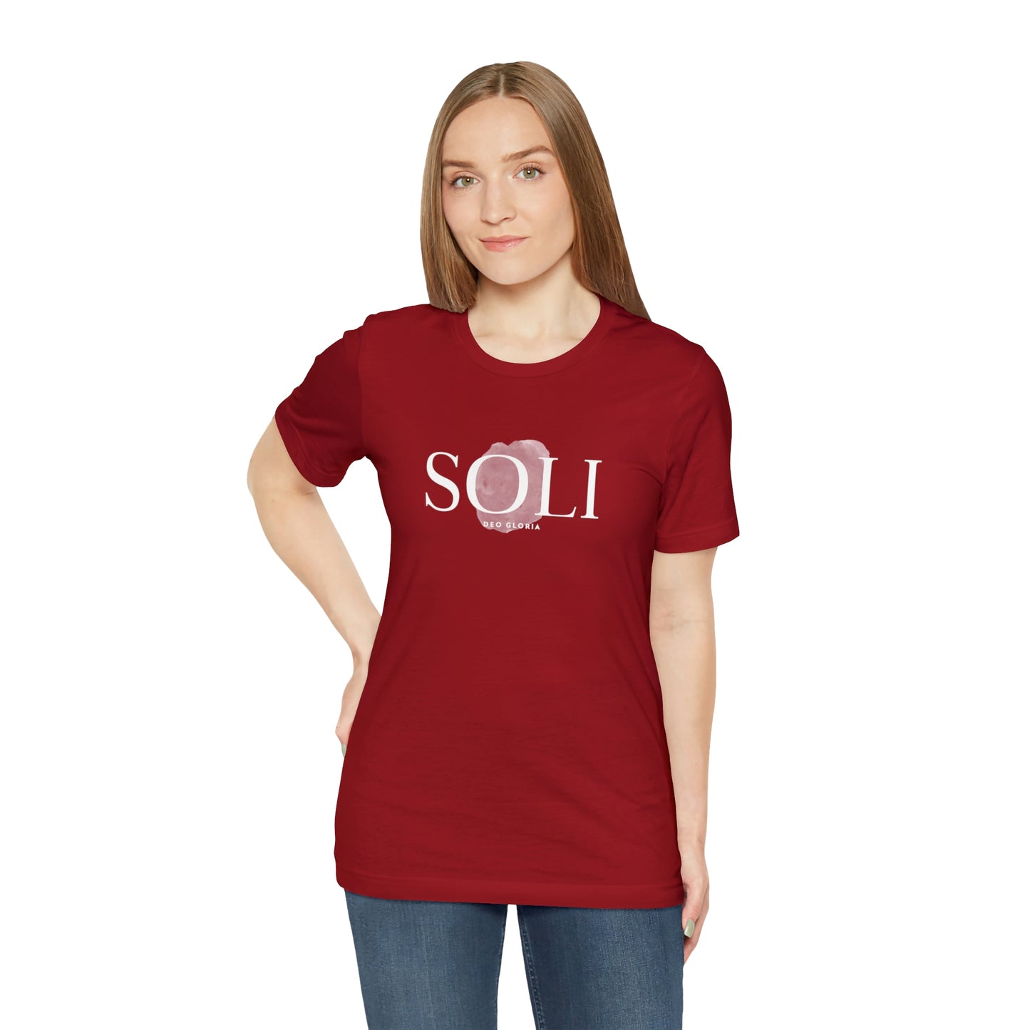 Soli Deo Gloria Paintbrush Unisex Jersey Short Sleeve Tee