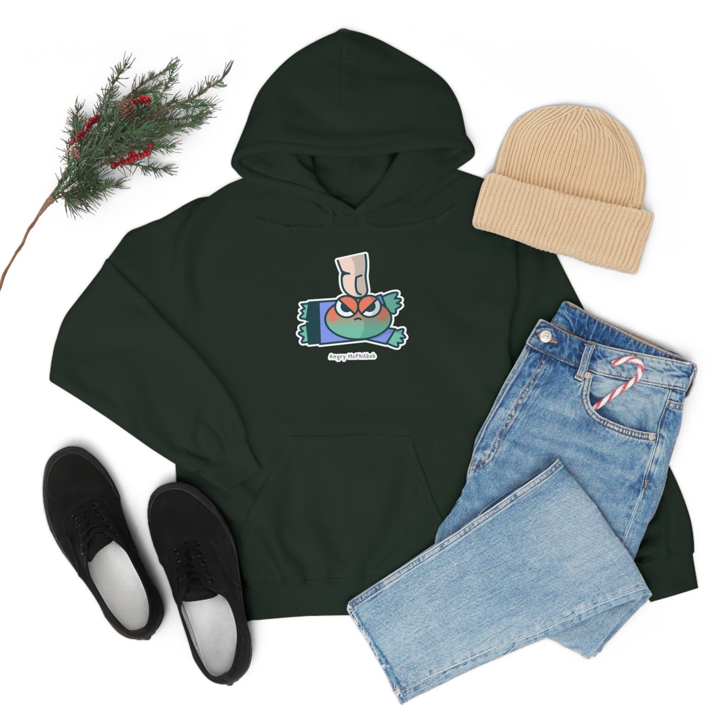 Angry McPhilbob Unisex Heavy Blend™ Hooded Sweatshirt