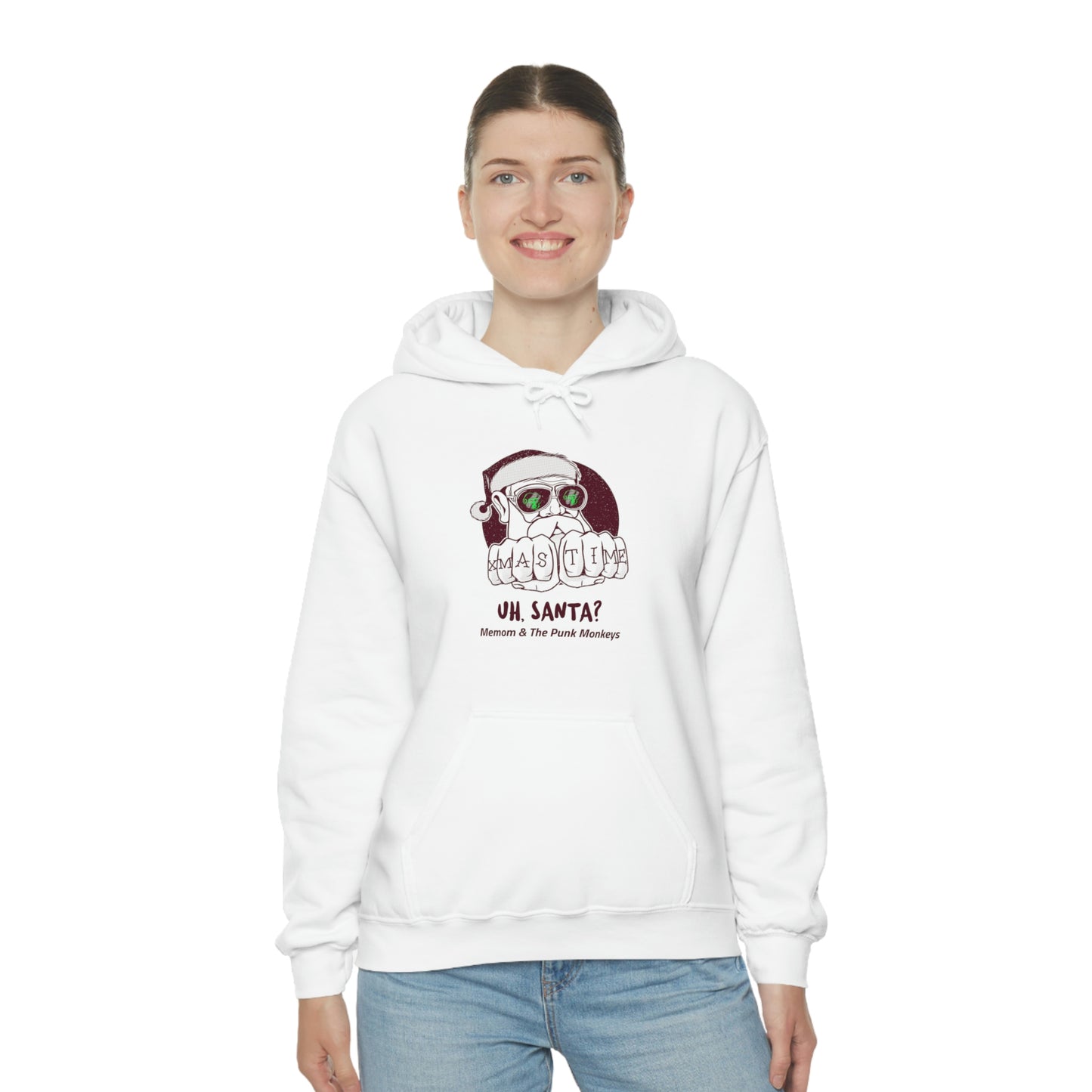 Uh, Santa Unisex Heavy Blend™ Hooded Sweatshirt