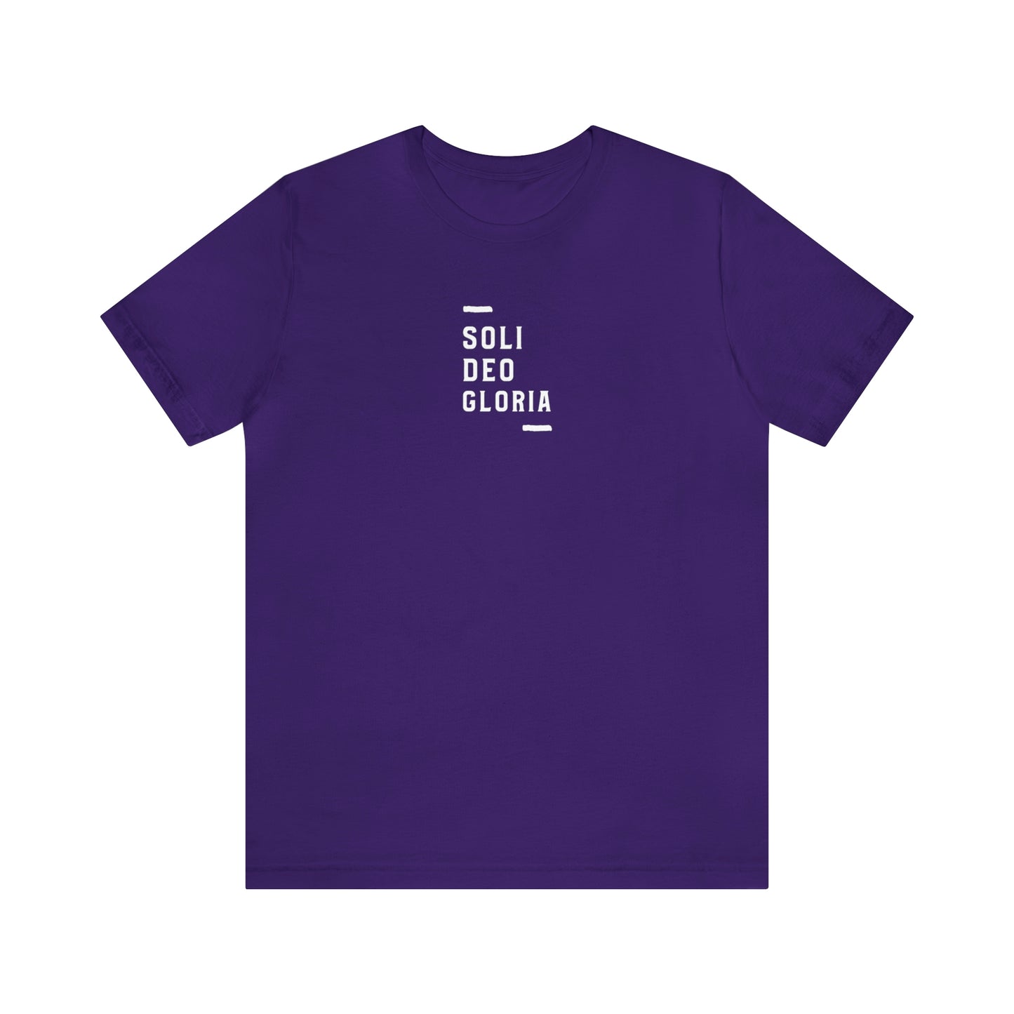 Soli Deo Gloria Simple Classical Unisex Jersey Short Sleeve Tee