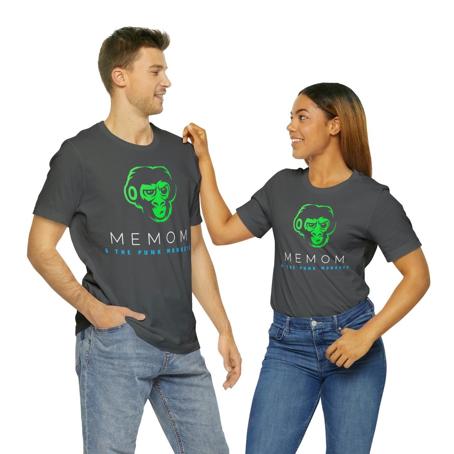 Memom and the Punk Monkeys Logo Unisex Jersey Short Sleeve Tee