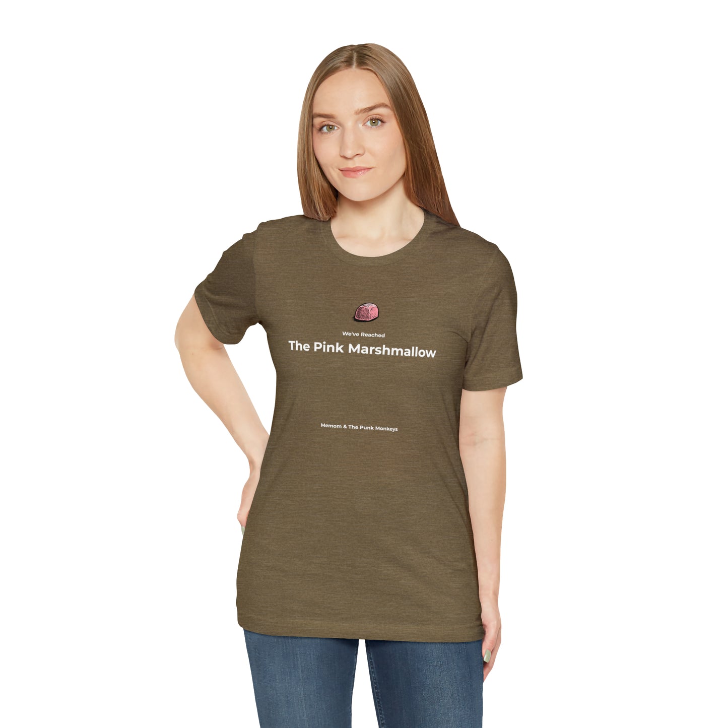 We've Reached the Pink Marshmallow Unisex Jersey Short Sleeve Tee