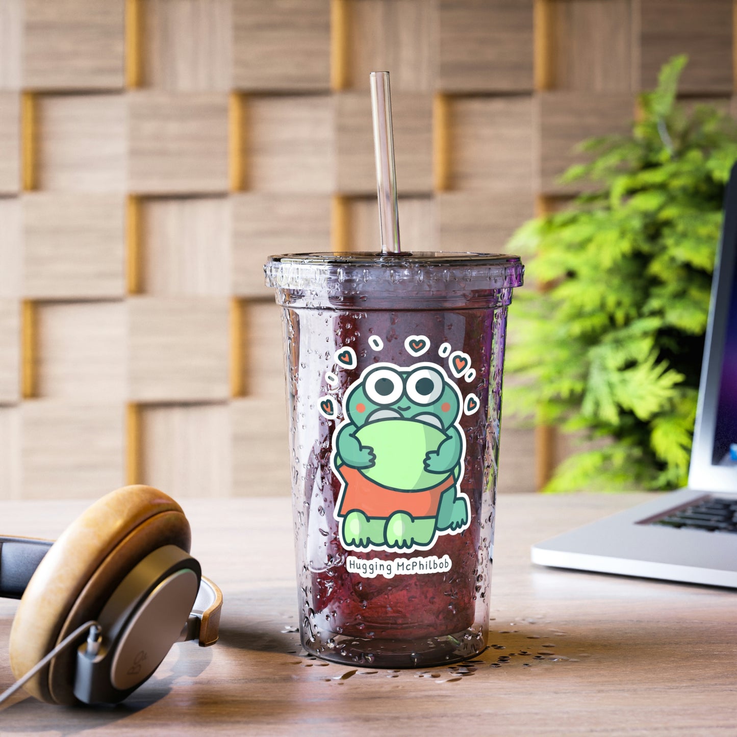 Hugging McPhilbob Suave Acrylic Cup