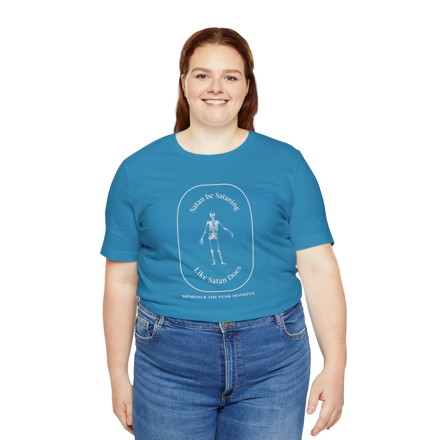 Satan Be Sataning Like Satan Does, Unisex Jersey Short Sleeve Tee