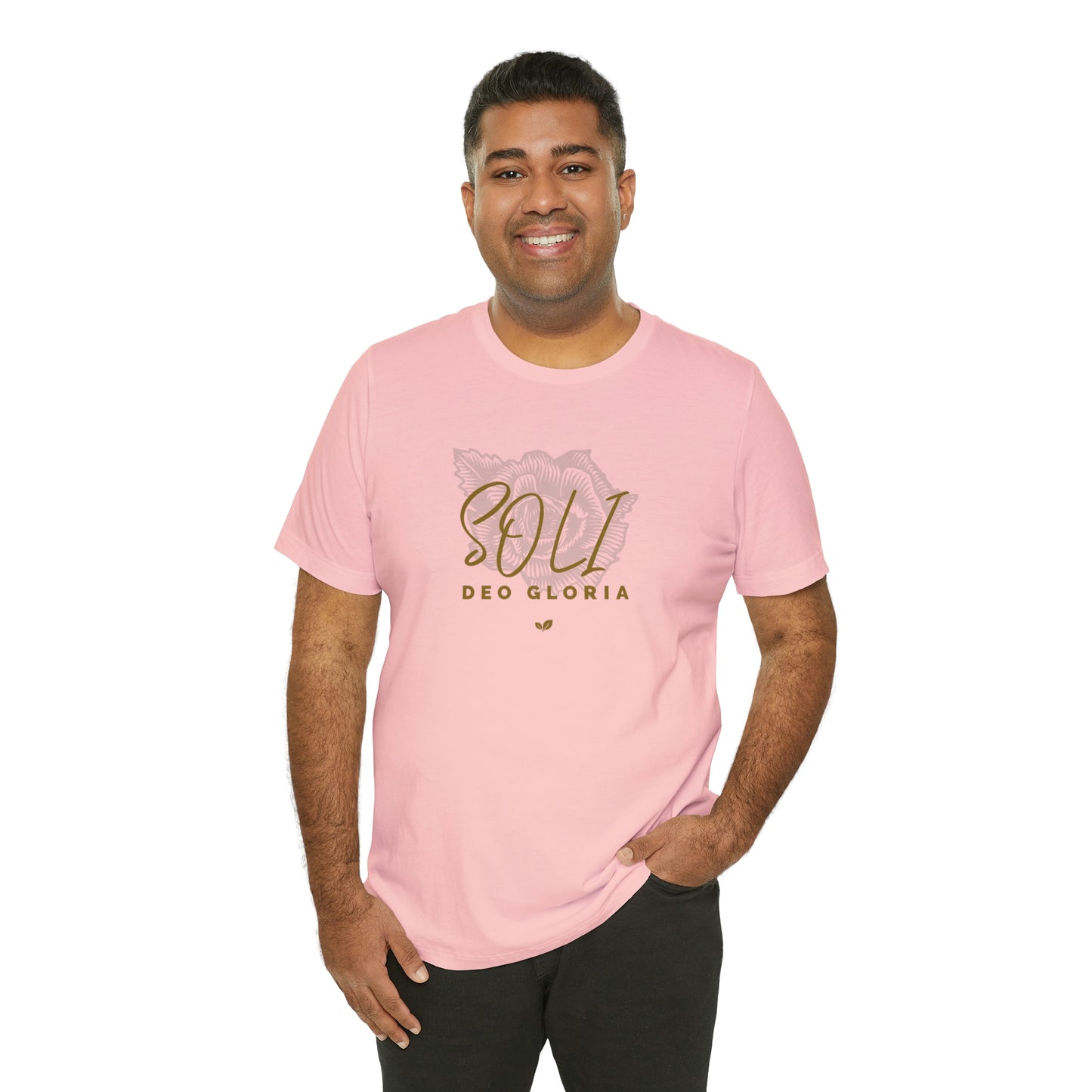 Soli Deo Gloria Rose Unisex Jersey Short Sleeve Tee