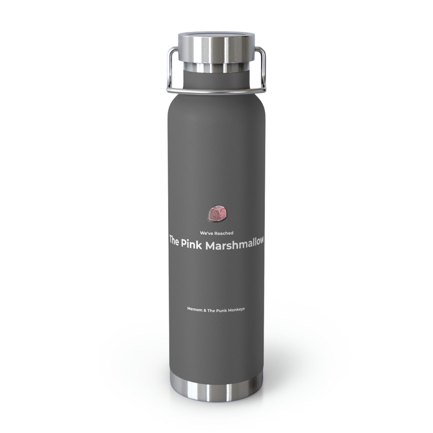 We've Reached the Pink Marshmallow Copper Vacuum Insulated Bottle, 22oz