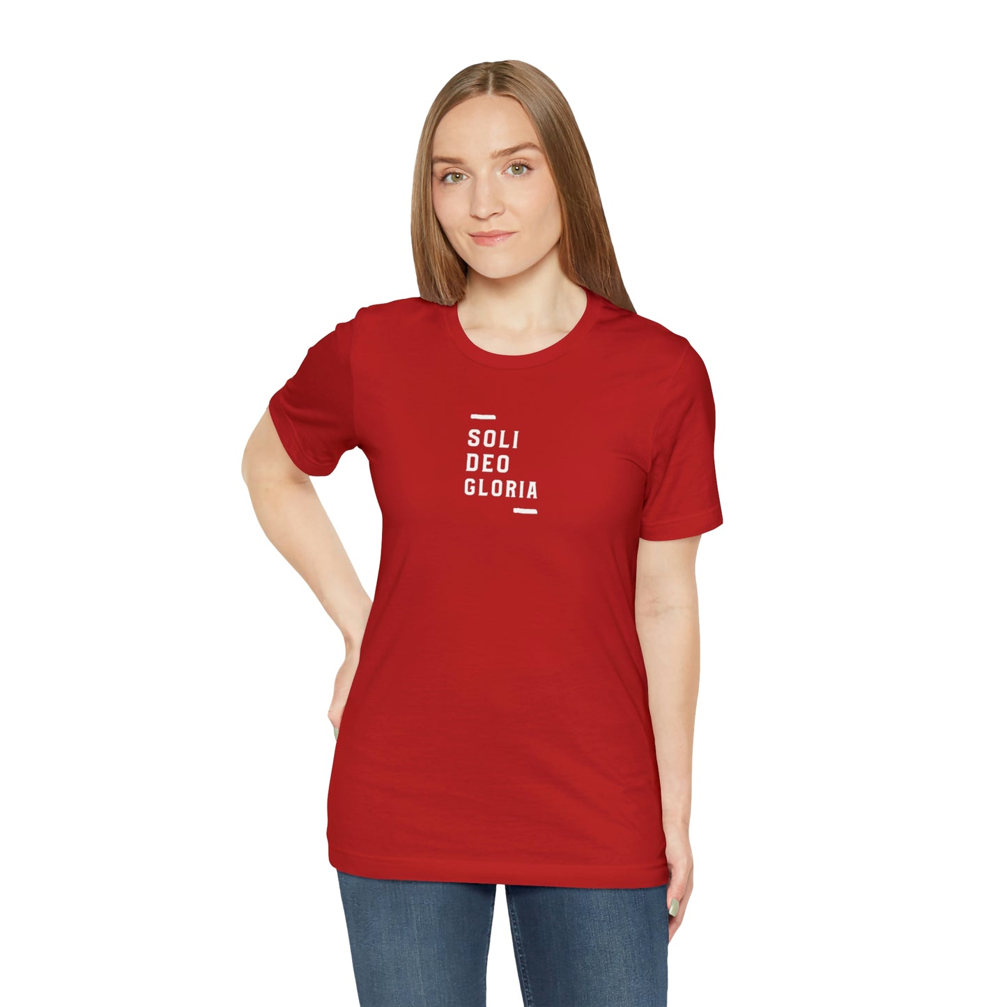 Soli Deo Gloria Simple Classical Unisex Jersey Short Sleeve Tee