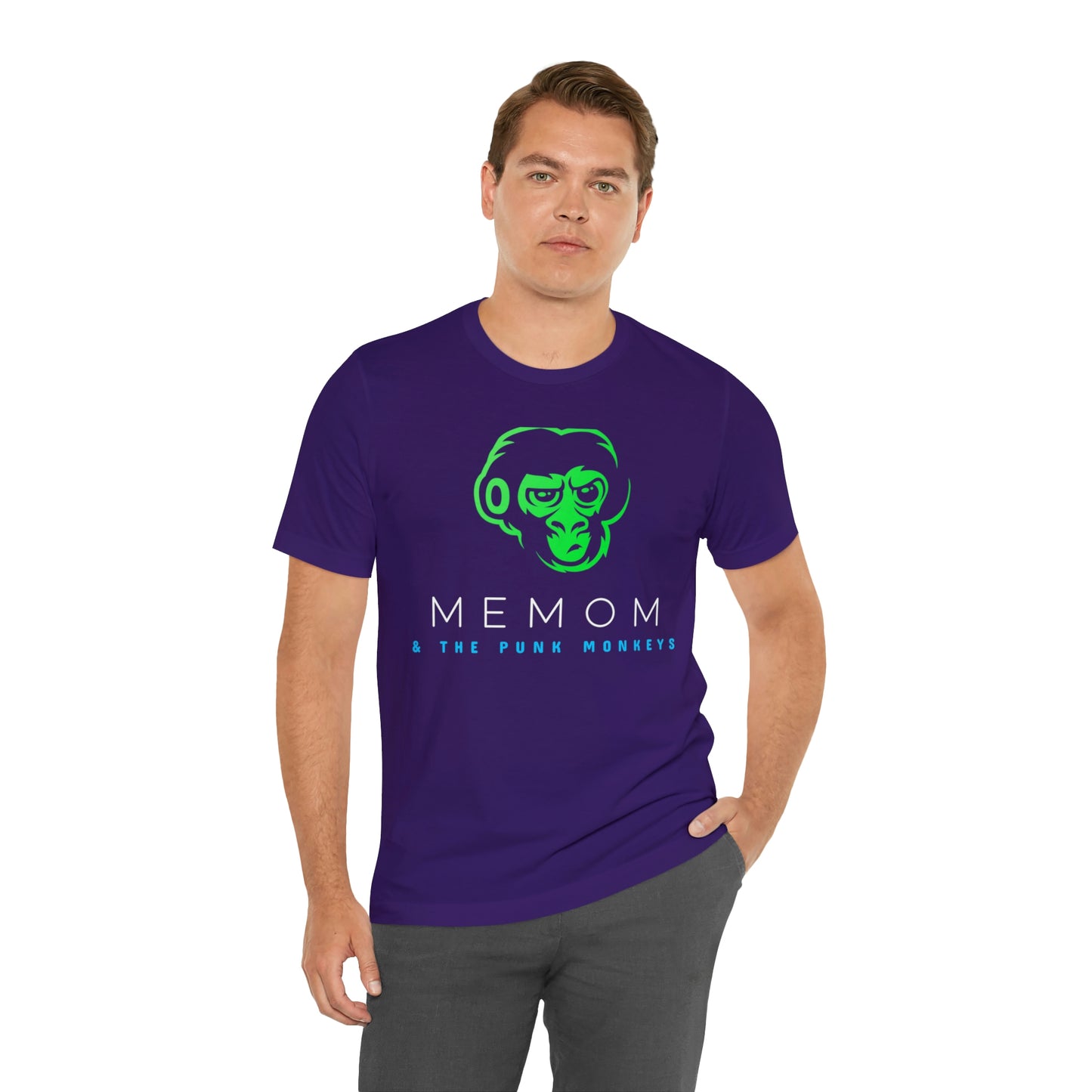 Memom and the Punk Monkeys Logo Unisex Jersey Short Sleeve Tee