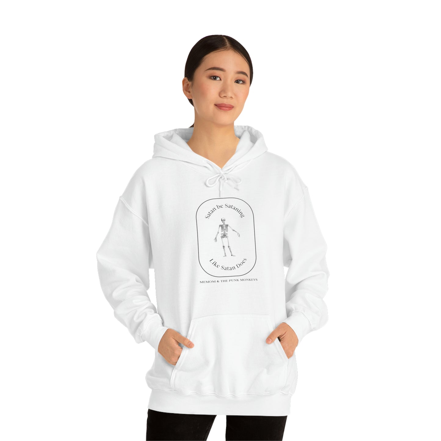 Satan Be Sataning Like Satan Does Unisex Heavy Blend™ Hooded Sweatshirt