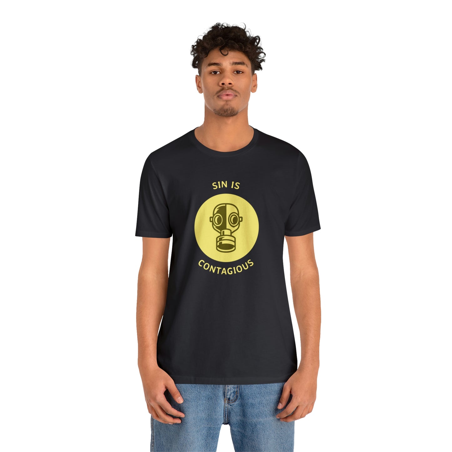 Sin is Contagious Unisex Jersey Short Sleeve Tee