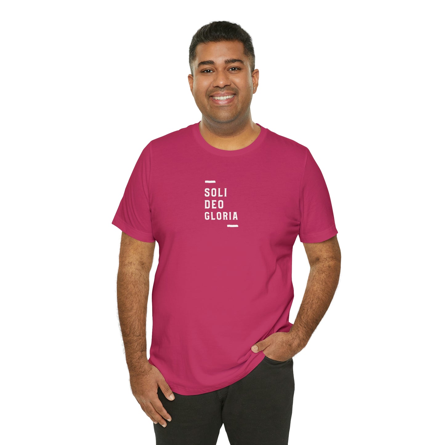 Soli Deo Gloria Simple Classical Unisex Jersey Short Sleeve Tee