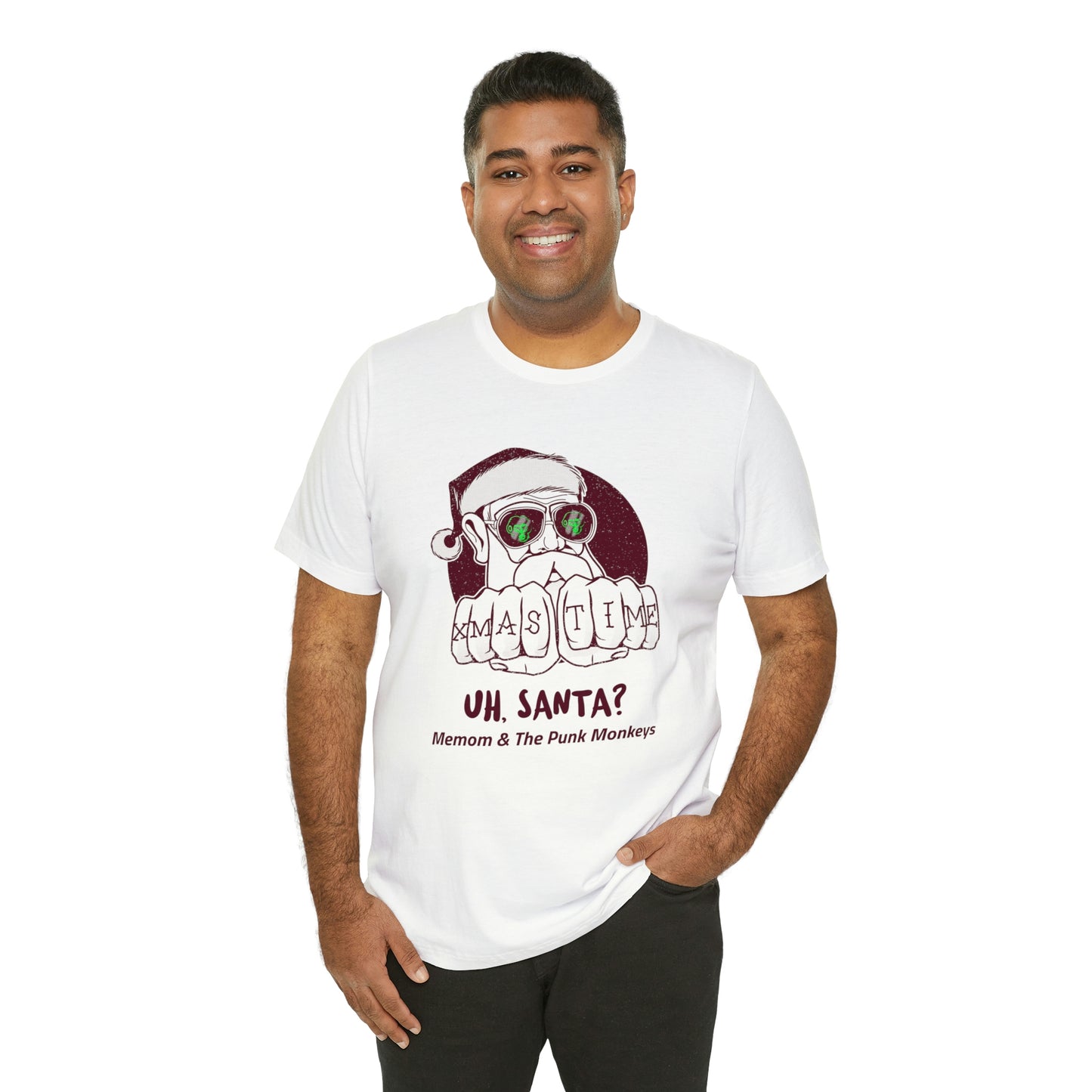Uh, Santa? Unisex Jersey Short Sleeve Tee