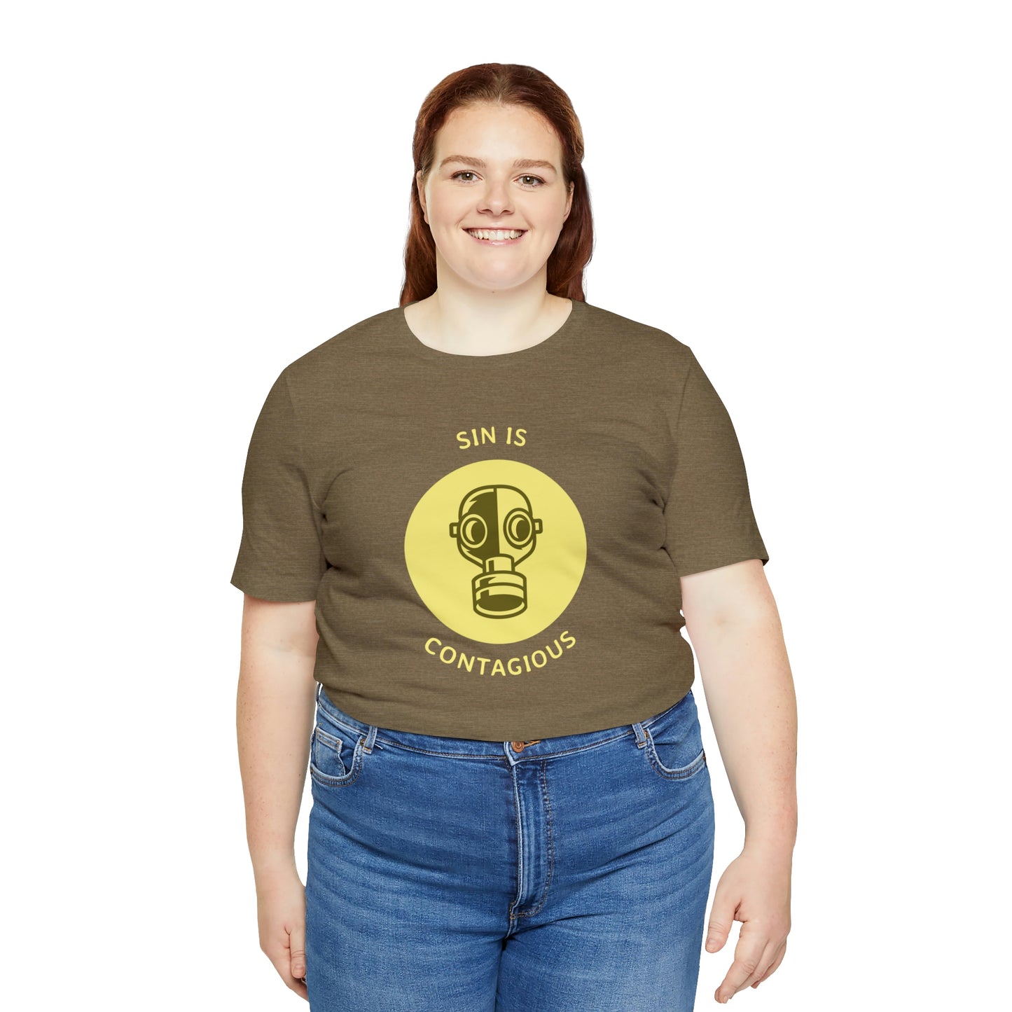Sin is Contagious Unisex Jersey Short Sleeve Tee