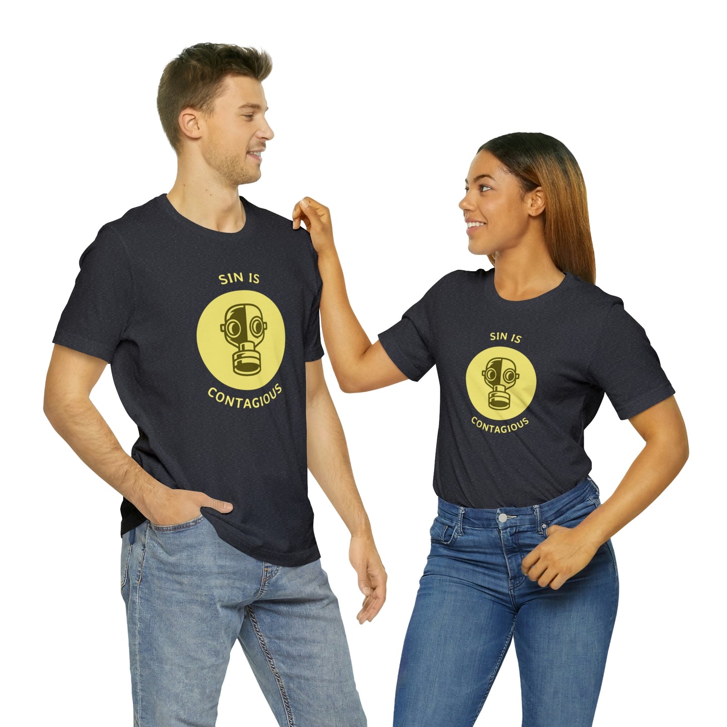 Sin is Contagious Unisex Jersey Short Sleeve Tee