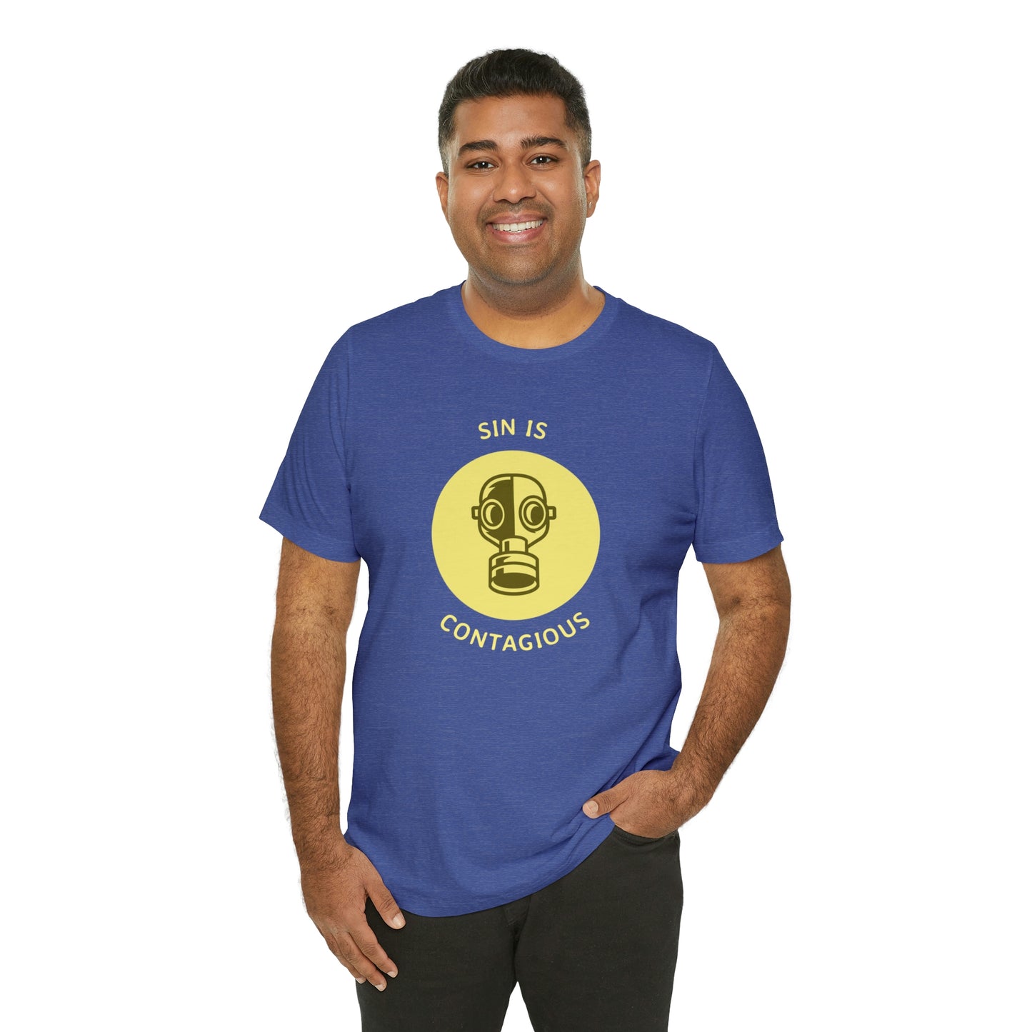Sin is Contagious Unisex Jersey Short Sleeve Tee