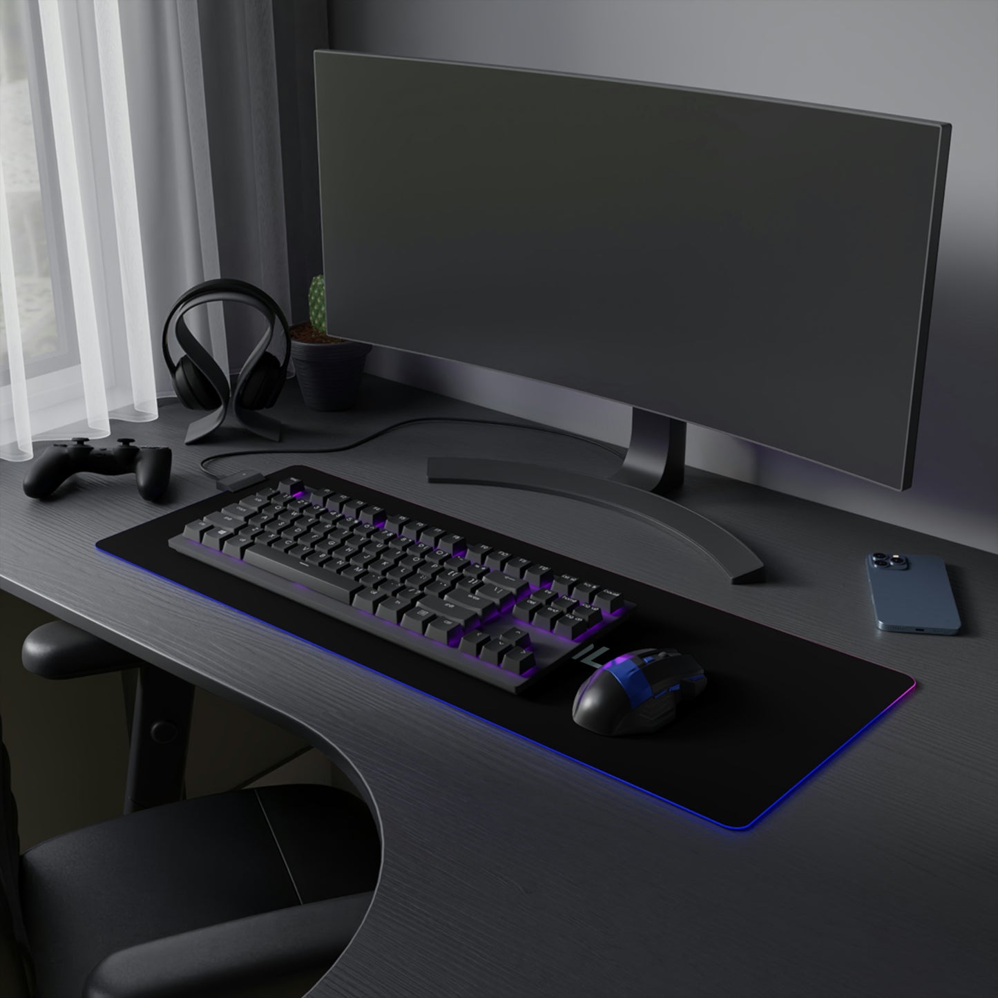 The Unneutral LED Gaming Mouse Pad