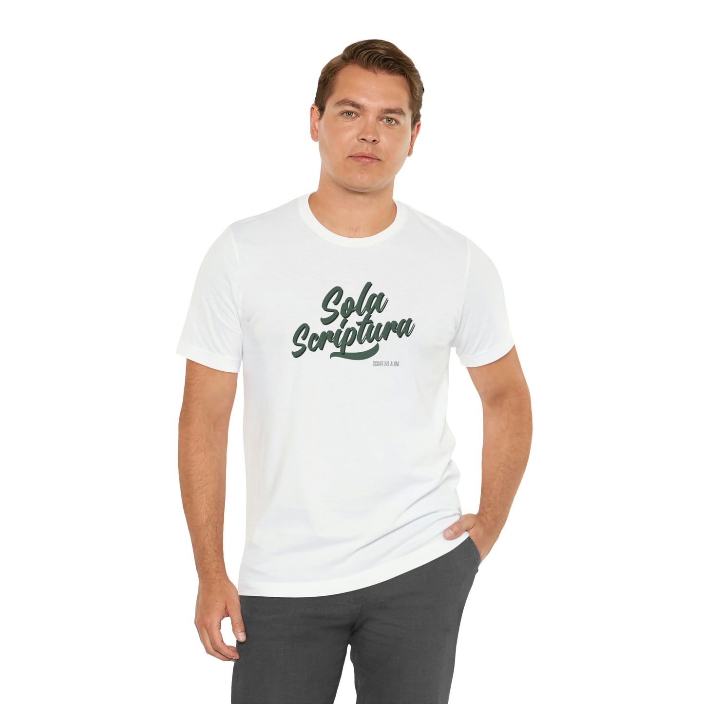 Sola Scriptura Unisex Jersey Short Sleeve Tee