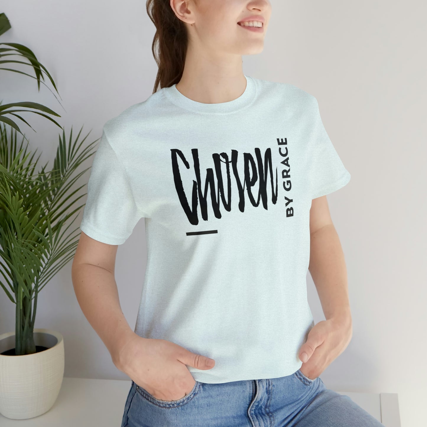 Chosen By Grace Sideways Unisex Jersey Short Sleeve Tee
