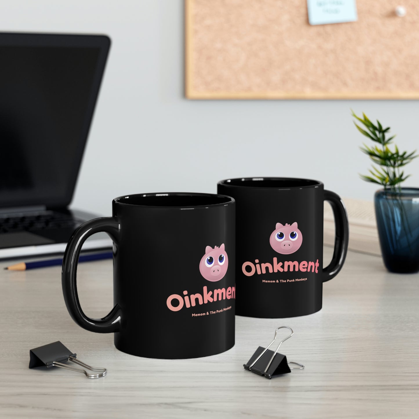 Oinkment 11oz Black Mug