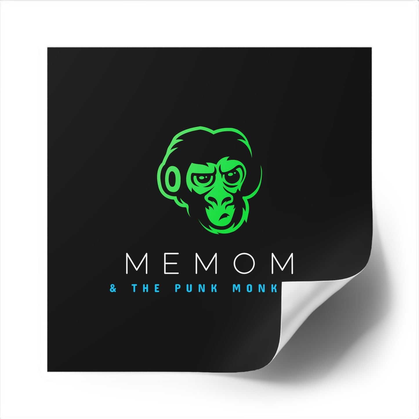 Memom & The Punk Monkeys Square Stickers, Indoor\Outdoor