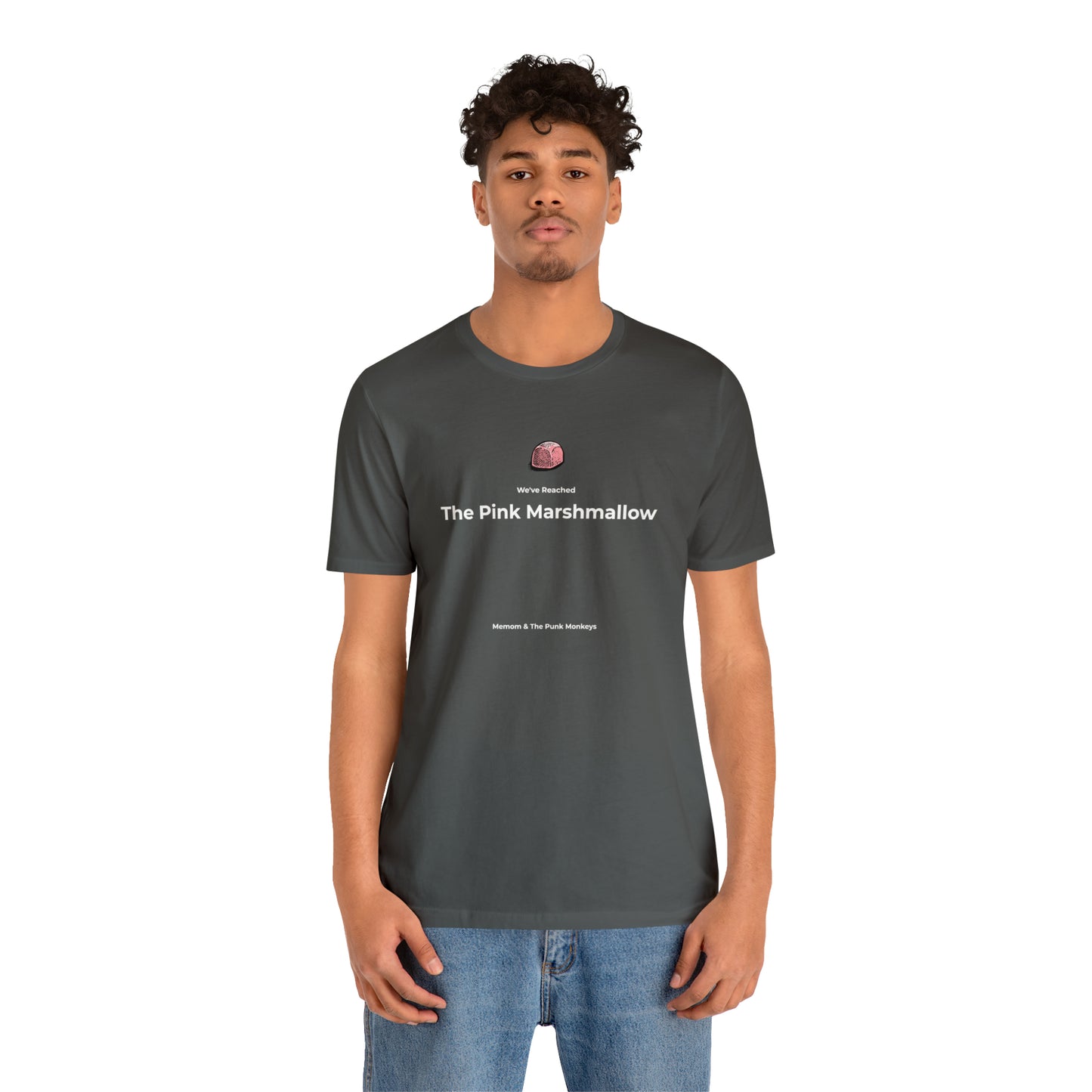 We've Reached the Pink Marshmallow Unisex Jersey Short Sleeve Tee