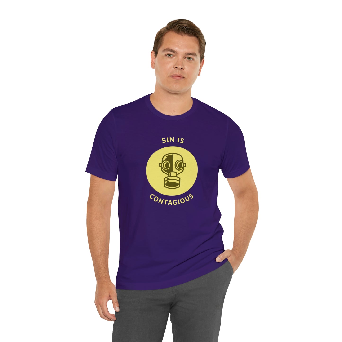 Sin is Contagious Unisex Jersey Short Sleeve Tee