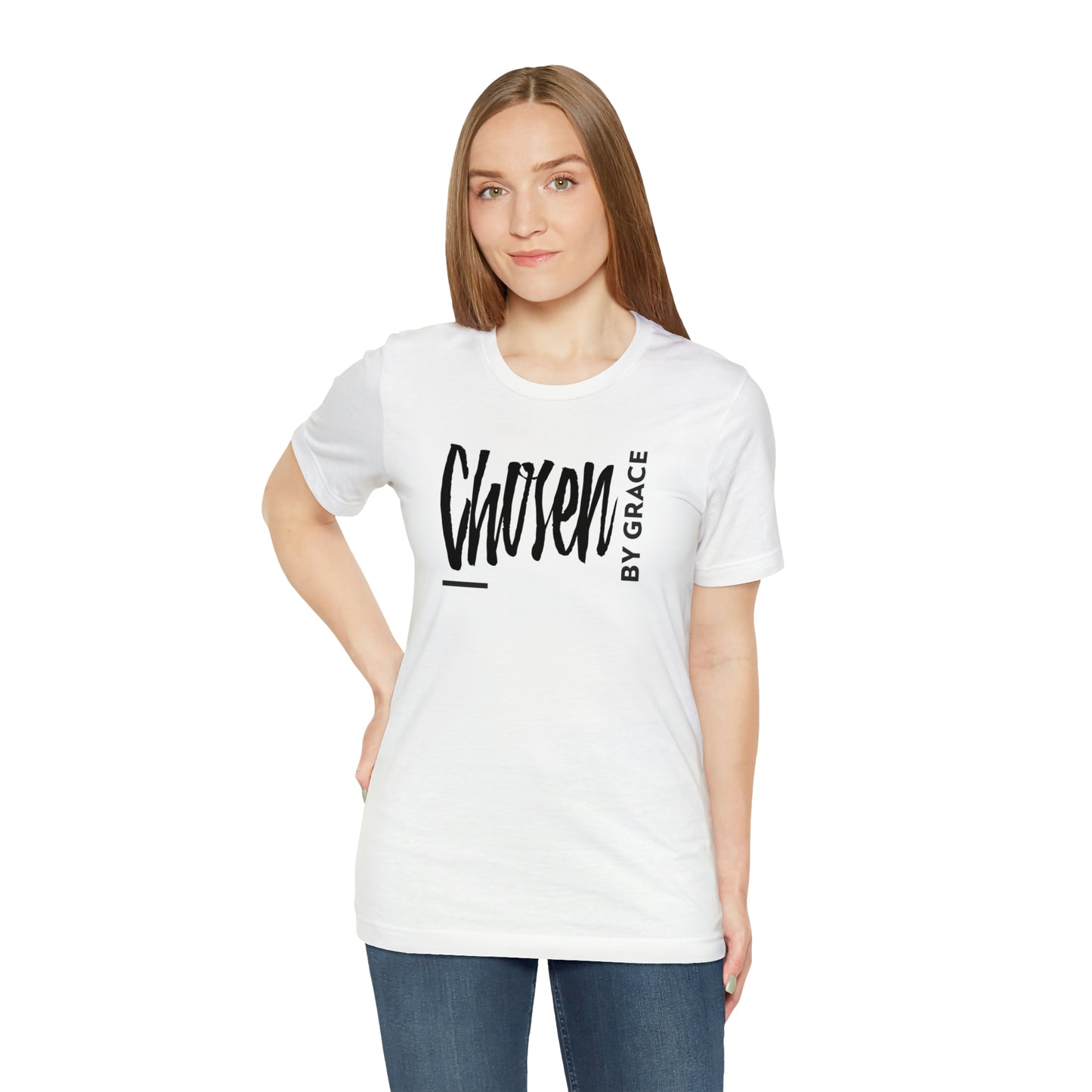 Chosen By Grace Sideways Unisex Jersey Short Sleeve Tee