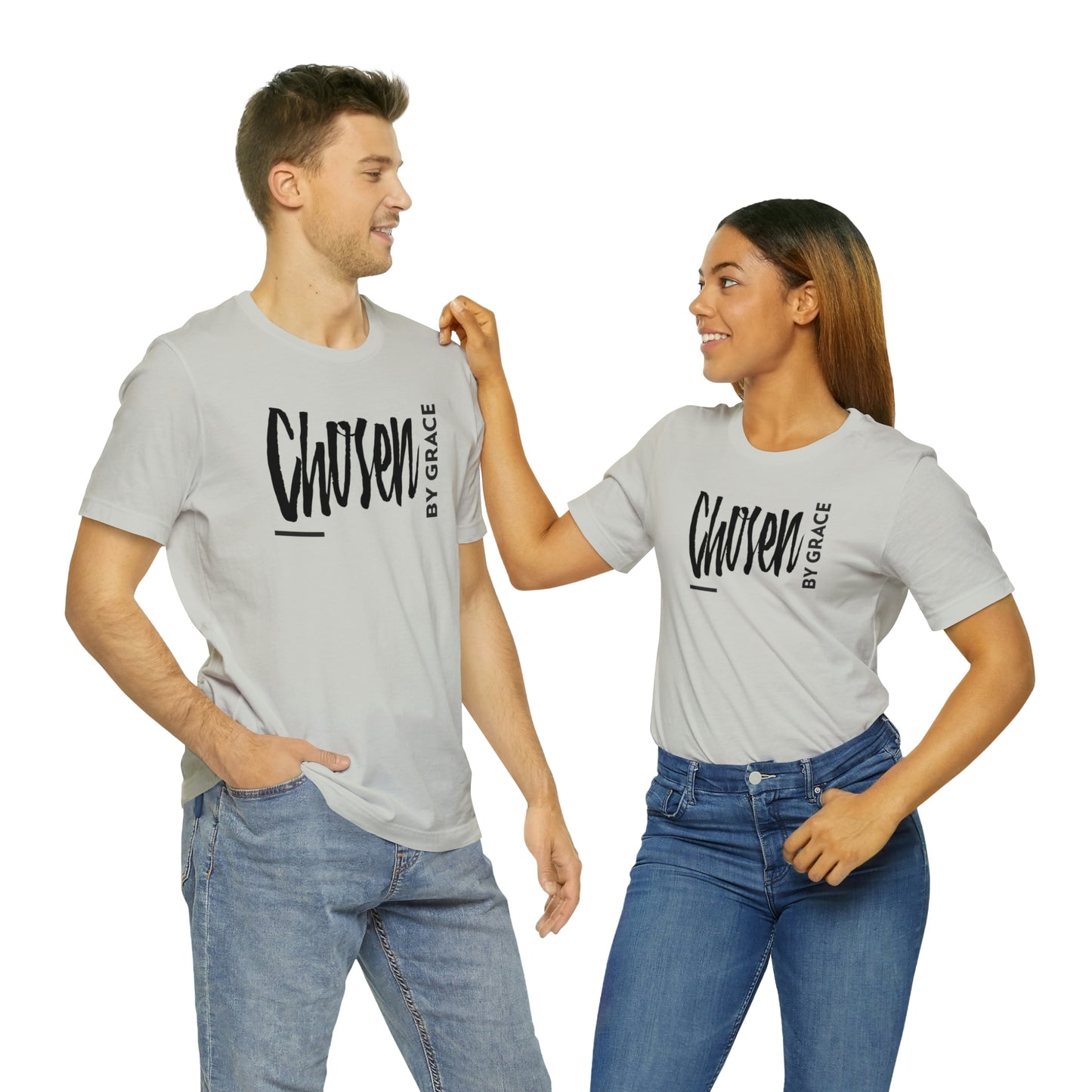 Chosen By Grace Sideways Unisex Jersey Short Sleeve Tee