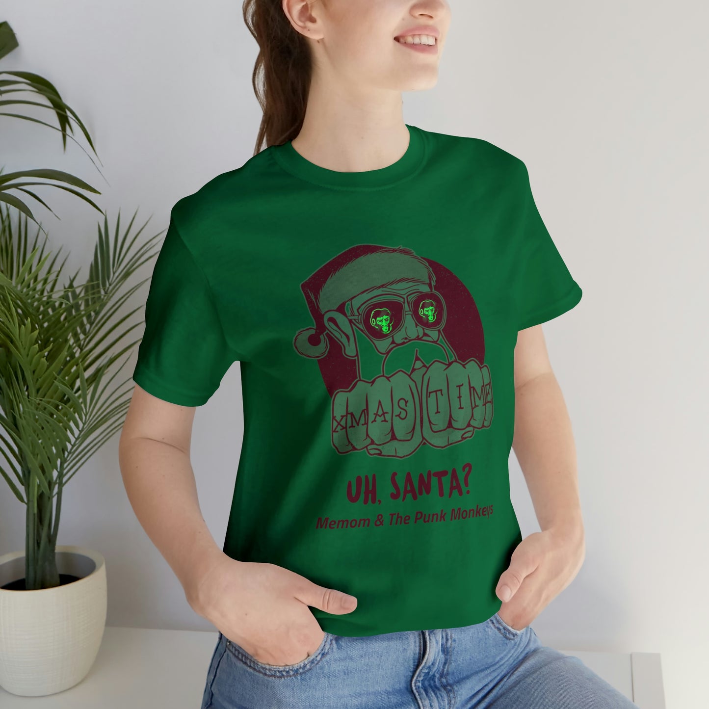 Uh, Santa? Unisex Jersey Short Sleeve Tee