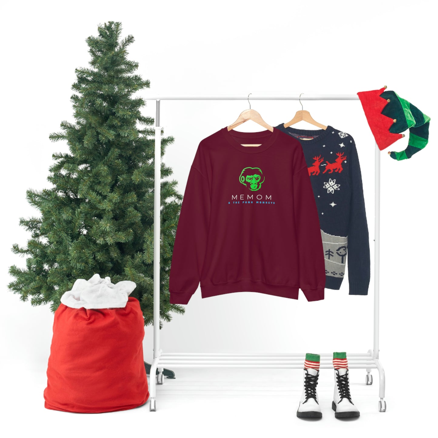 Memom and the Punk Monkeys Unisex Heavy Blend™ Crewneck Sweatshirt