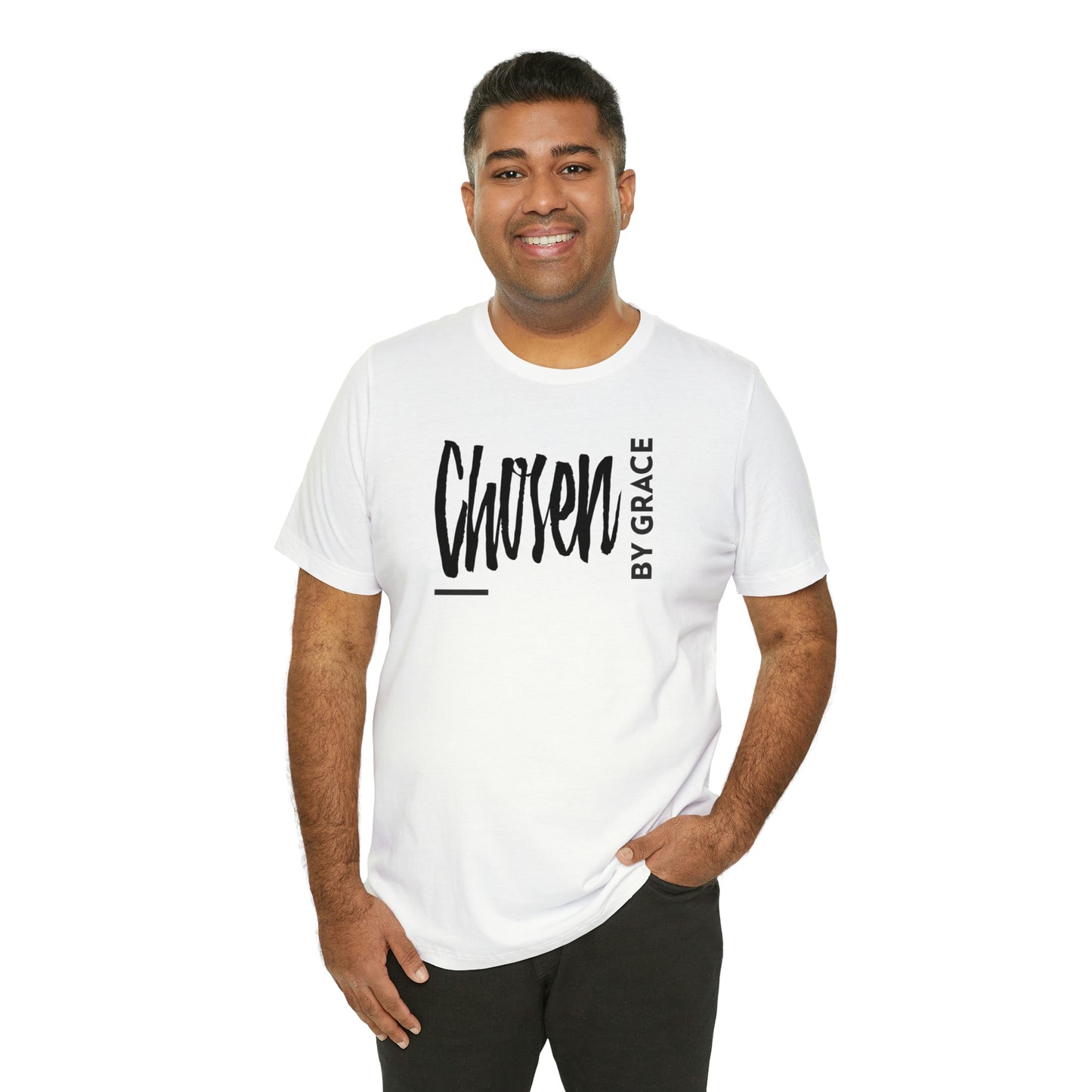 Chosen By Grace Sideways Unisex Jersey Short Sleeve Tee